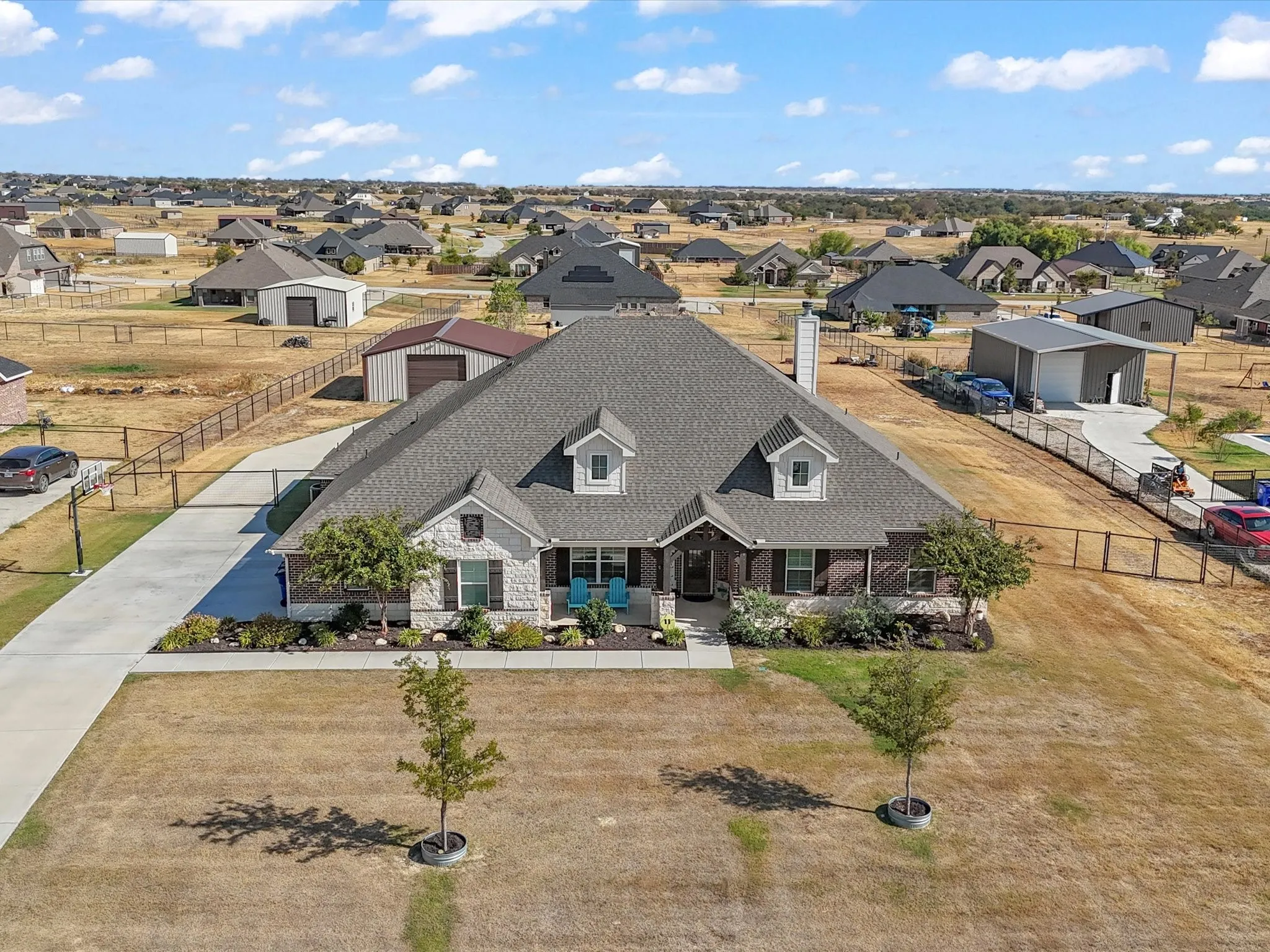 front elevation aerial