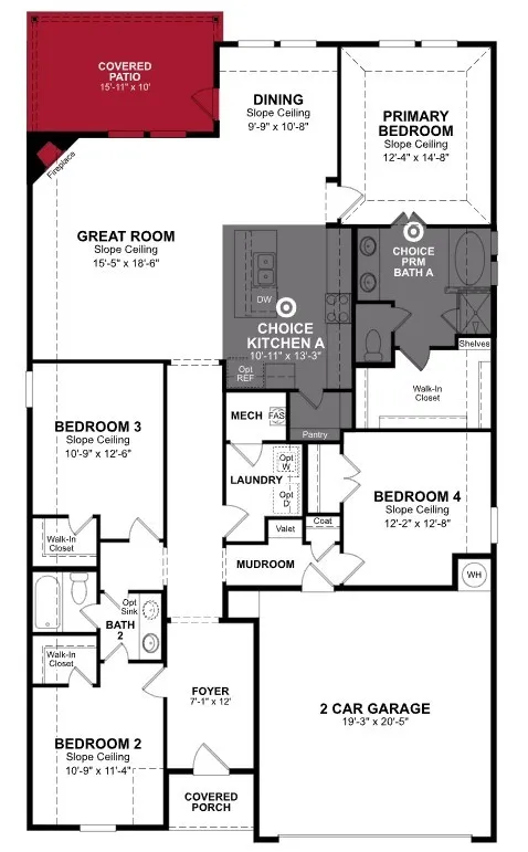 Beazer Homes Villages at Hurricane Creek Teton Floorplan.