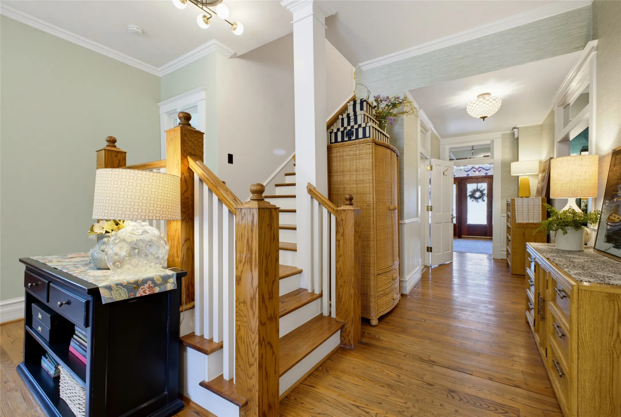Hallway leading to Upstairs Bedroom and Living Areas