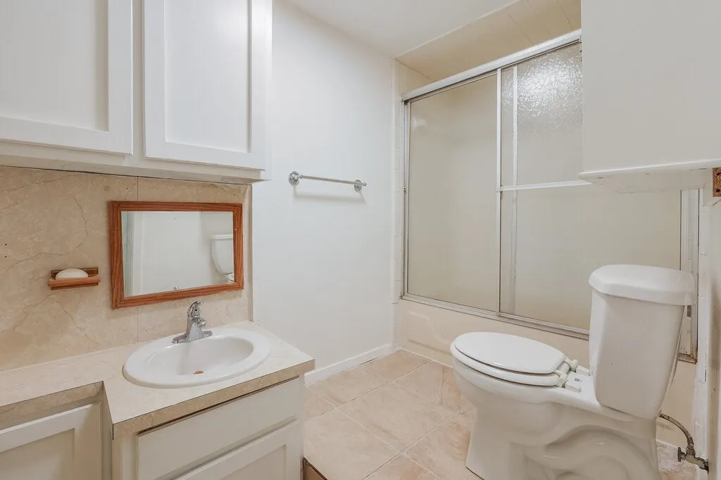 Elevated tiolet and shower in the bonus room
