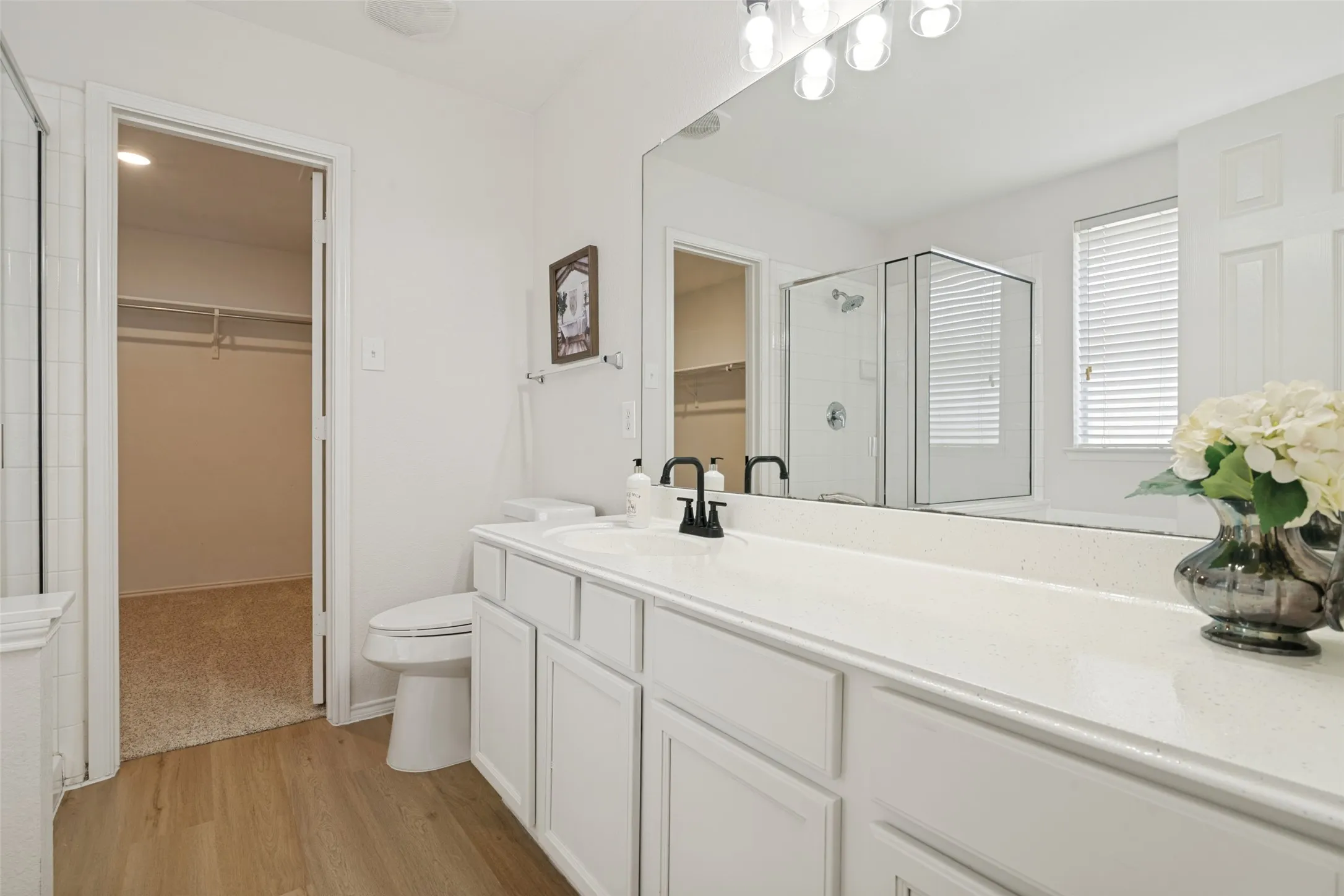 Downstairs ensuite with large walk-in