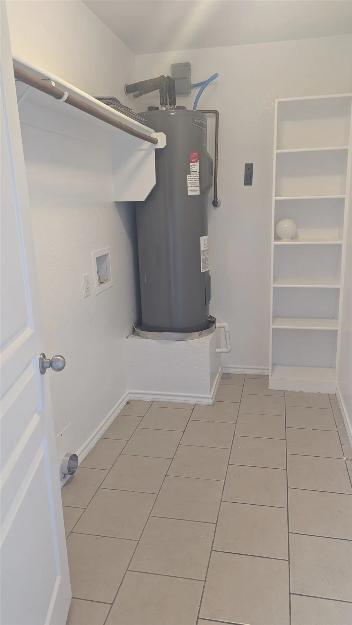Full size utility with xtra room for freezer or storage.