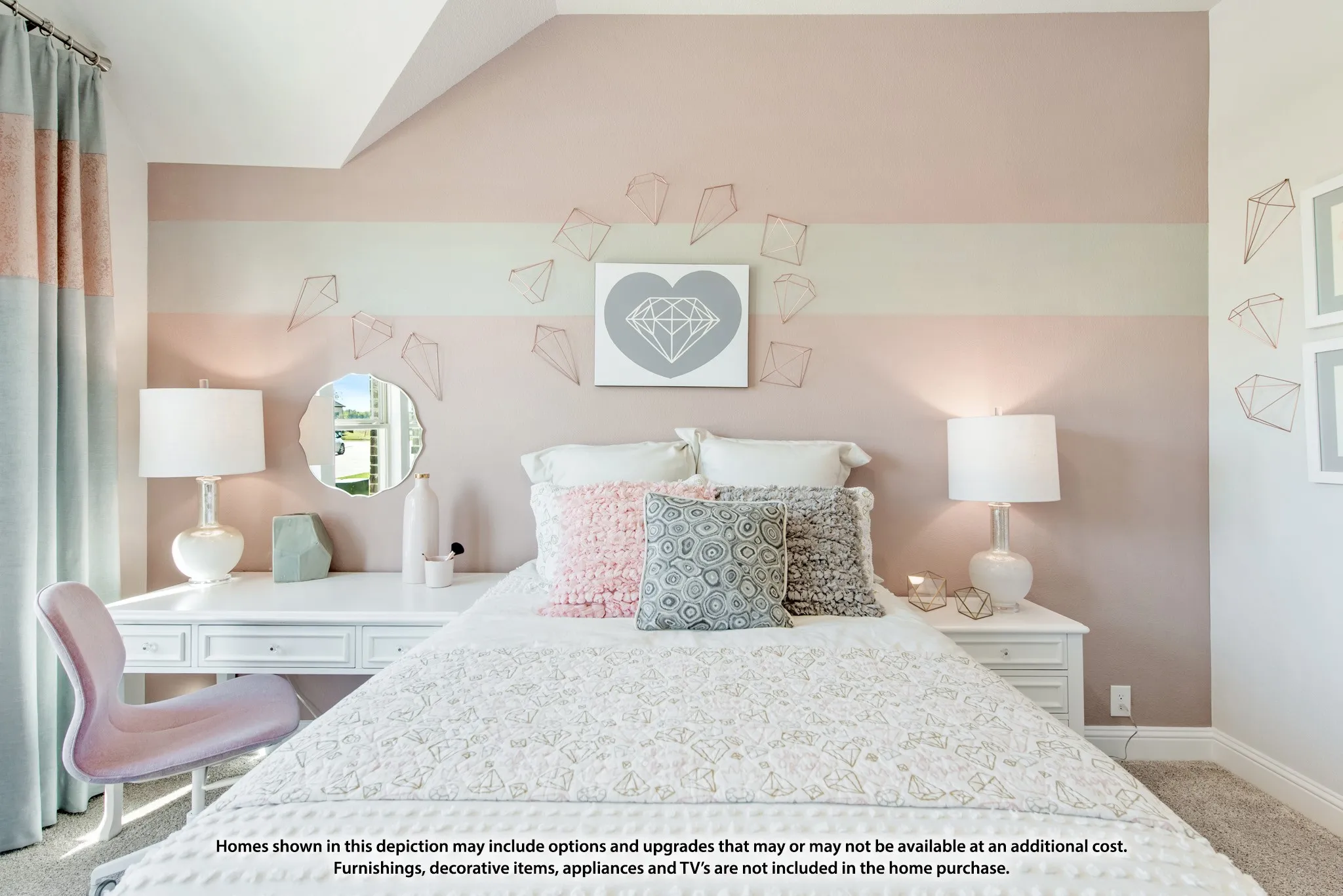 Textured carpeting with a neutral tone
