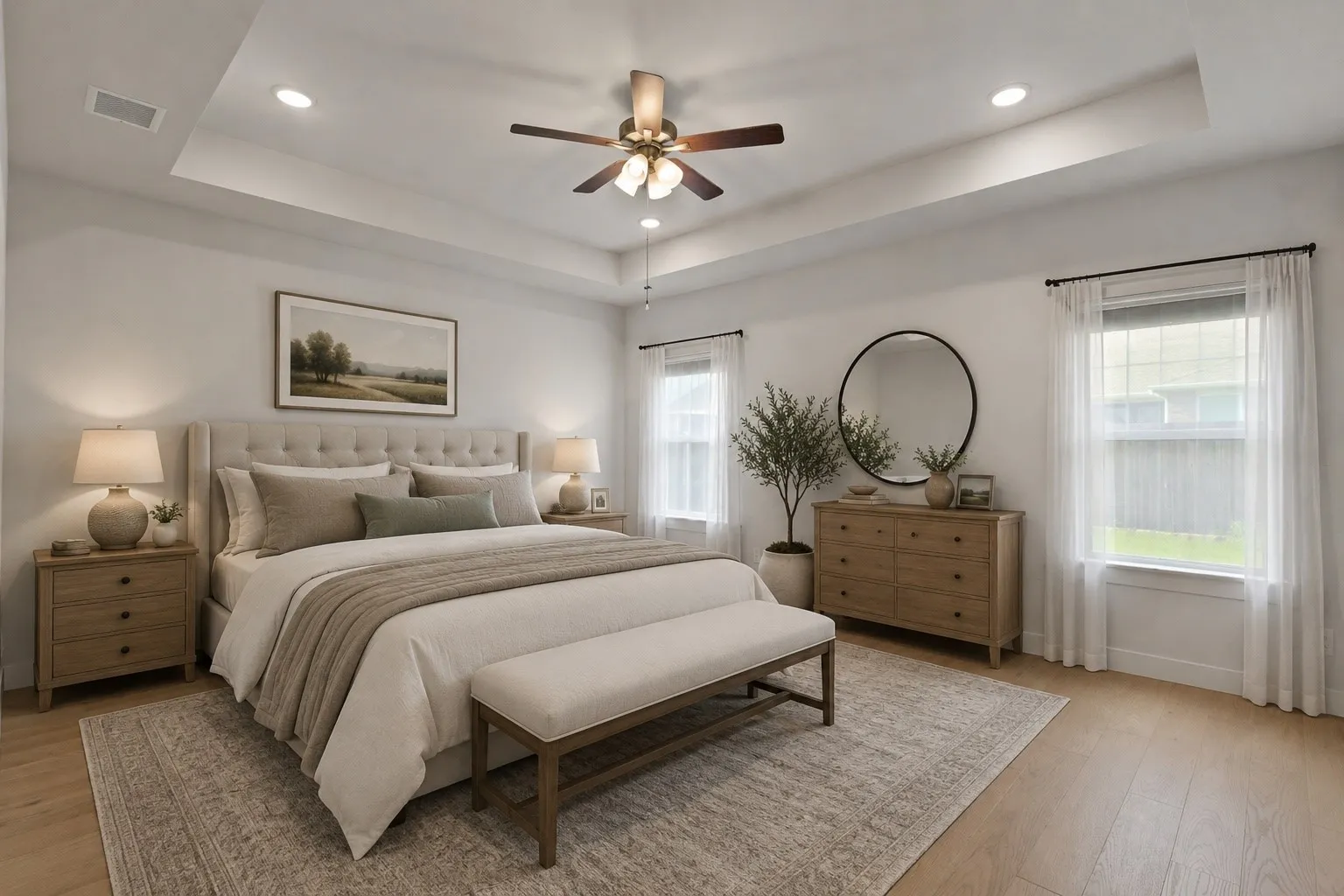 Primary Bedroom is Virtually Staged