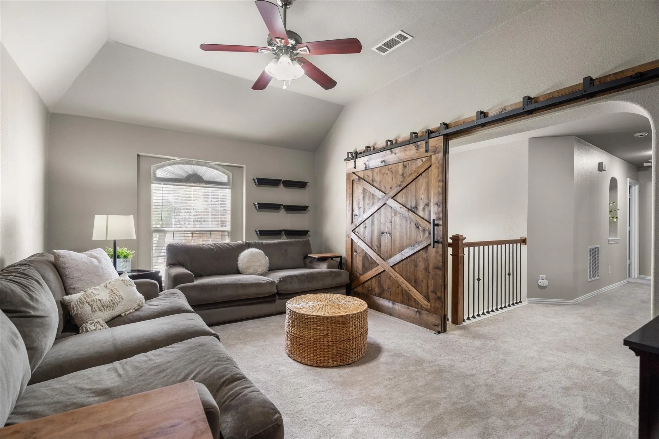 Upstairs media room