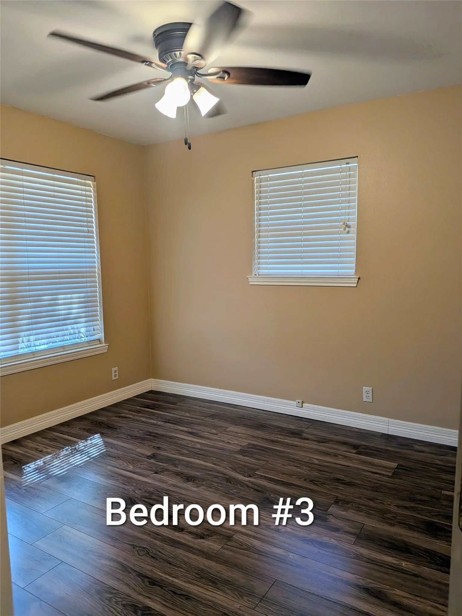 Bedroom #3 - sits on right side of hallway