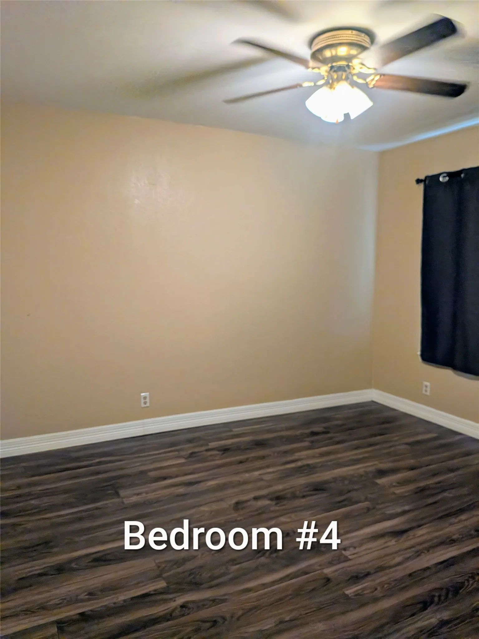 Bedroom #4 - sits on left side of hallway