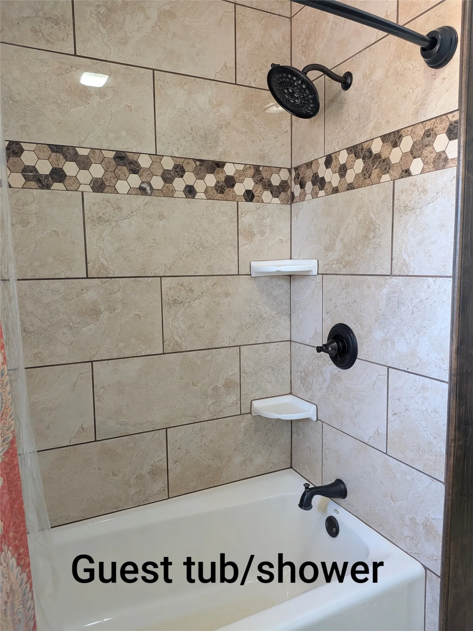 Guest bath - tub and shower combo