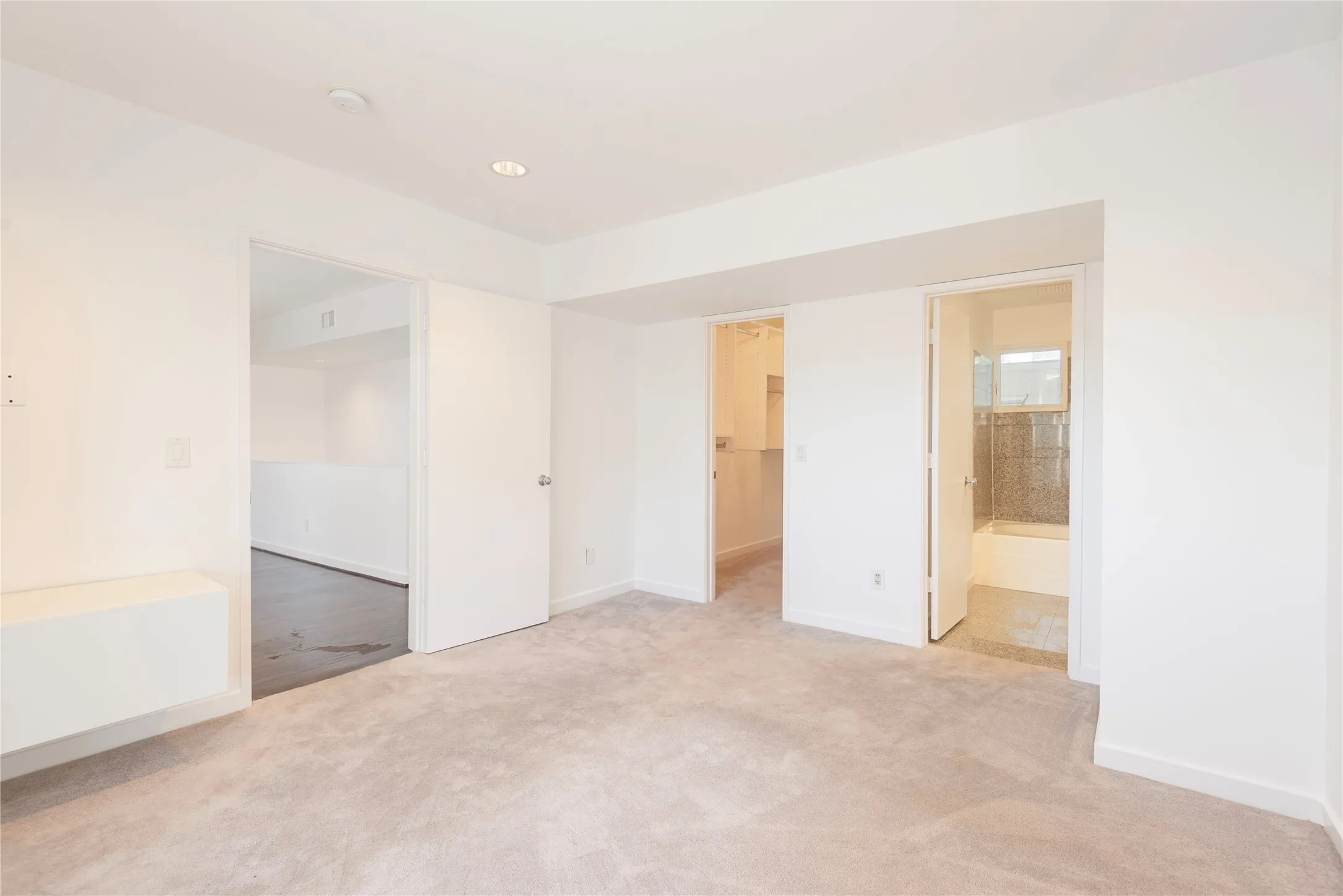View toward the bath and walk-in closet from 2nd bedroom
