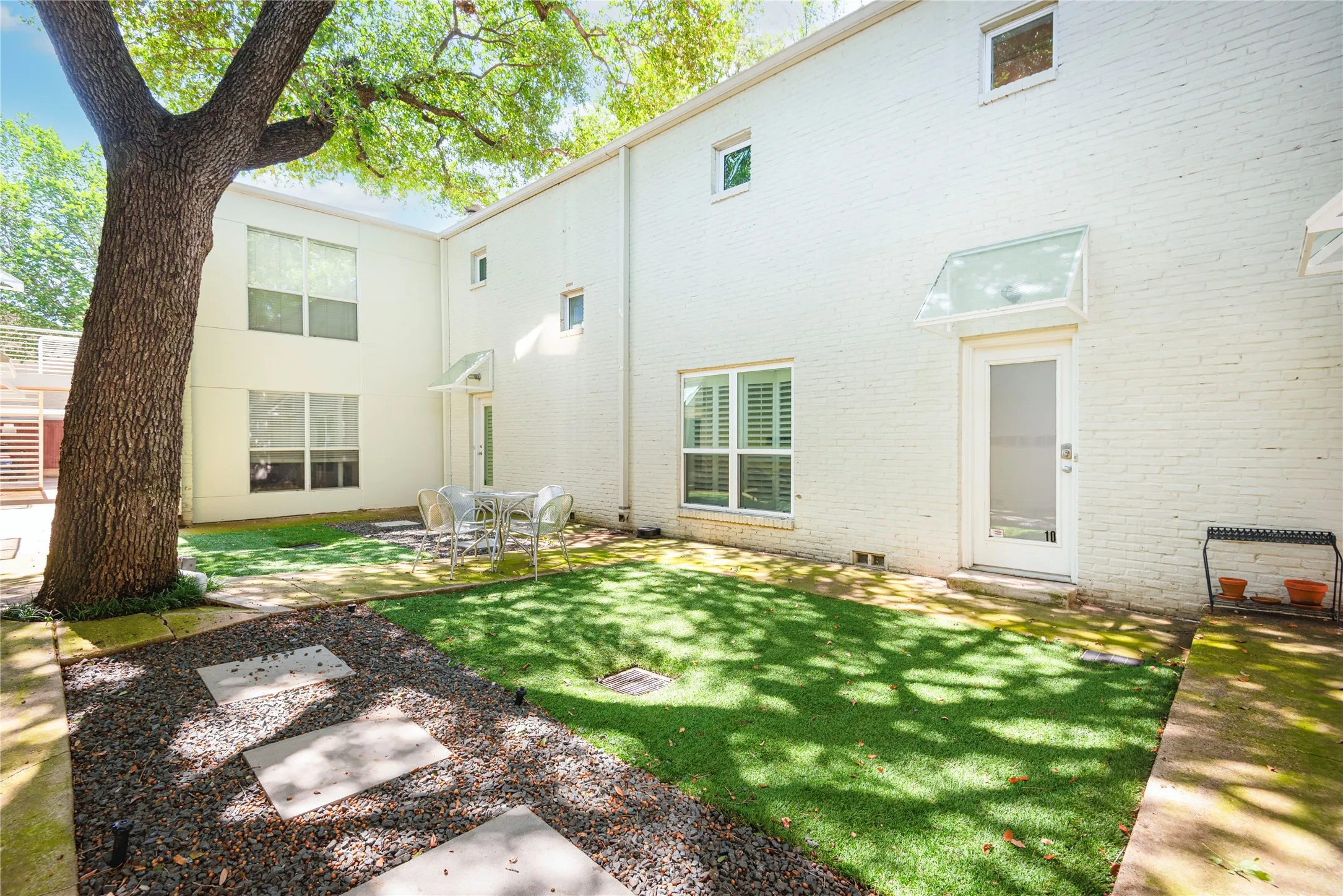 Central turfed courtyard