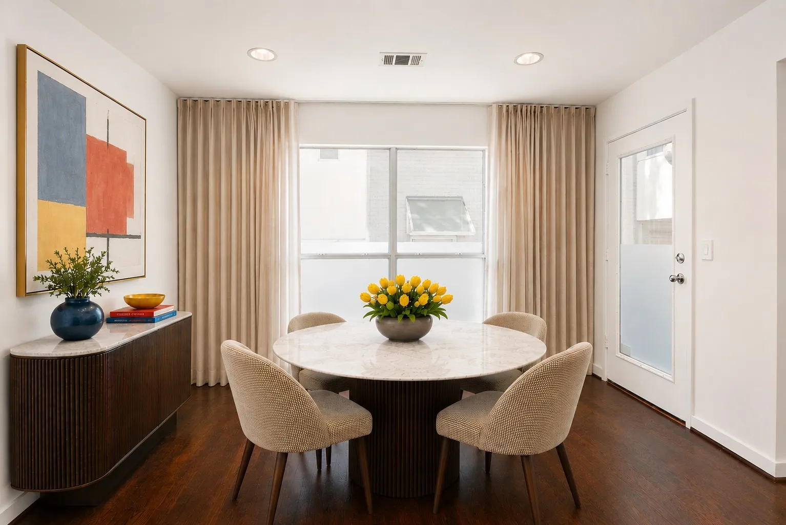Virtually staged - this area would also work well as a home office