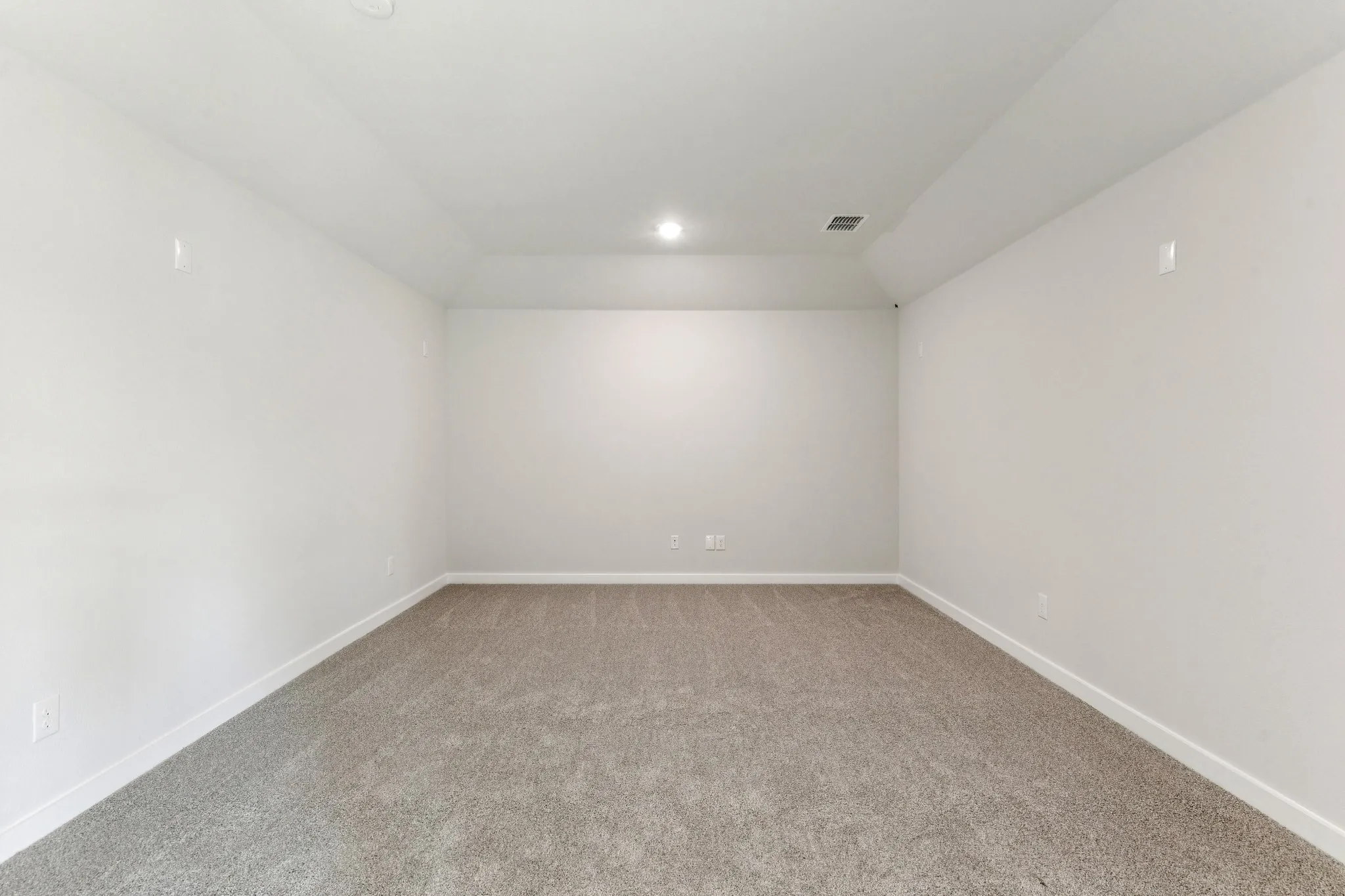 Media Room in the Wimbledon home plan by Trophy Signature Homes – REPRESENTATIVE PHOTO