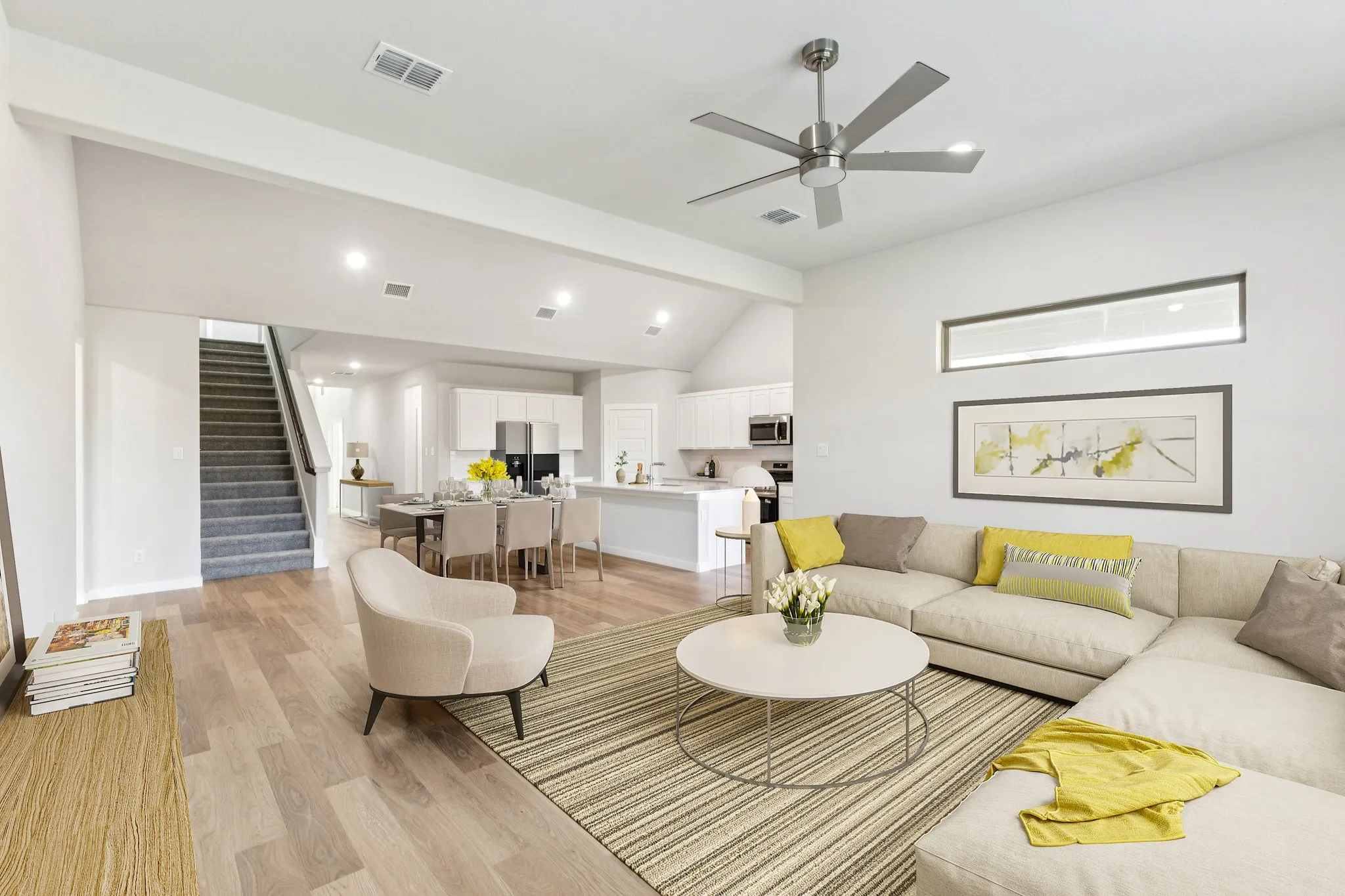 Open First Floor in the Wimbledon home plan by Trophy Signature Homes – REPRESENTATIVE PHOTO