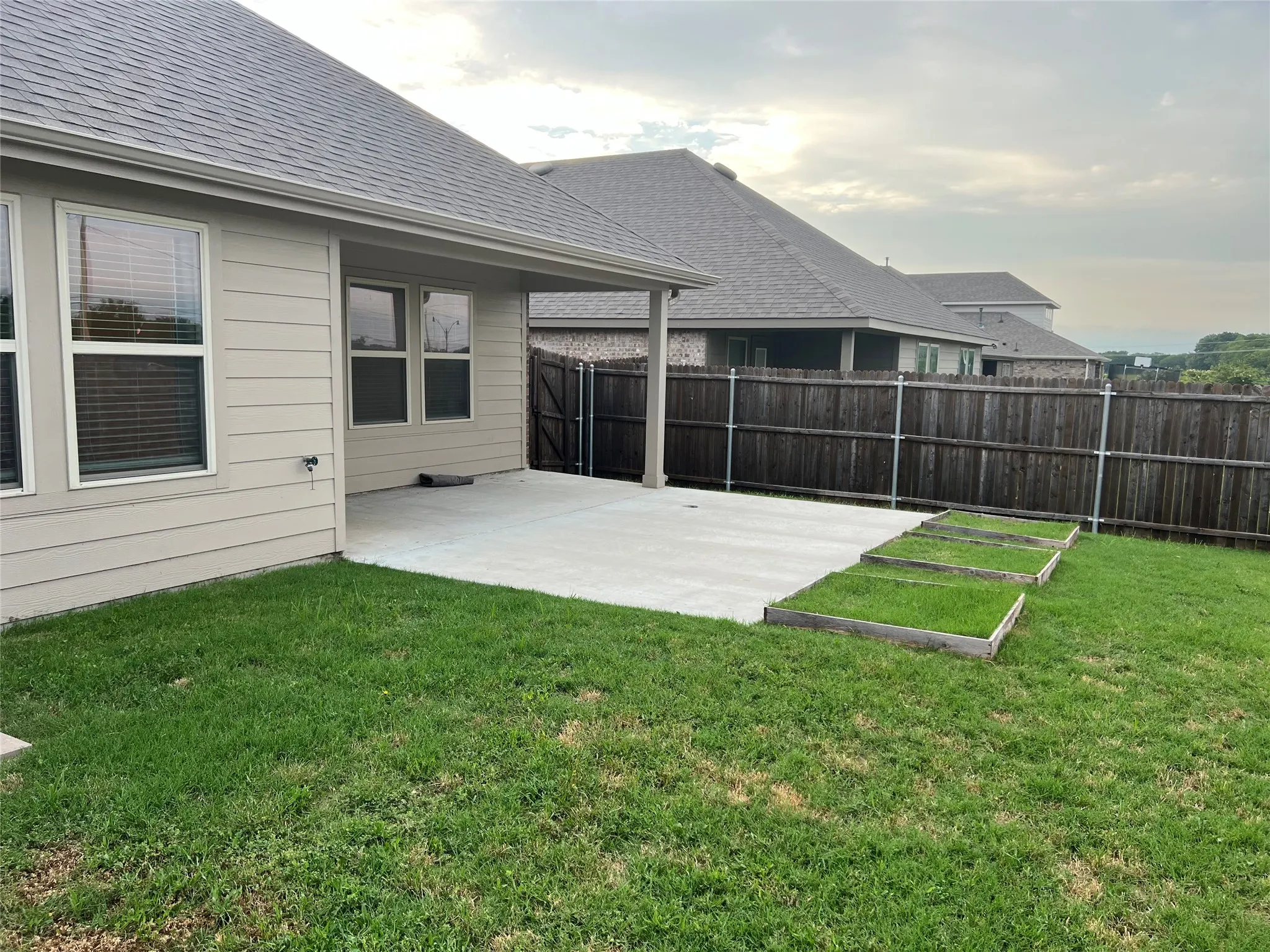 View of yard with a patio