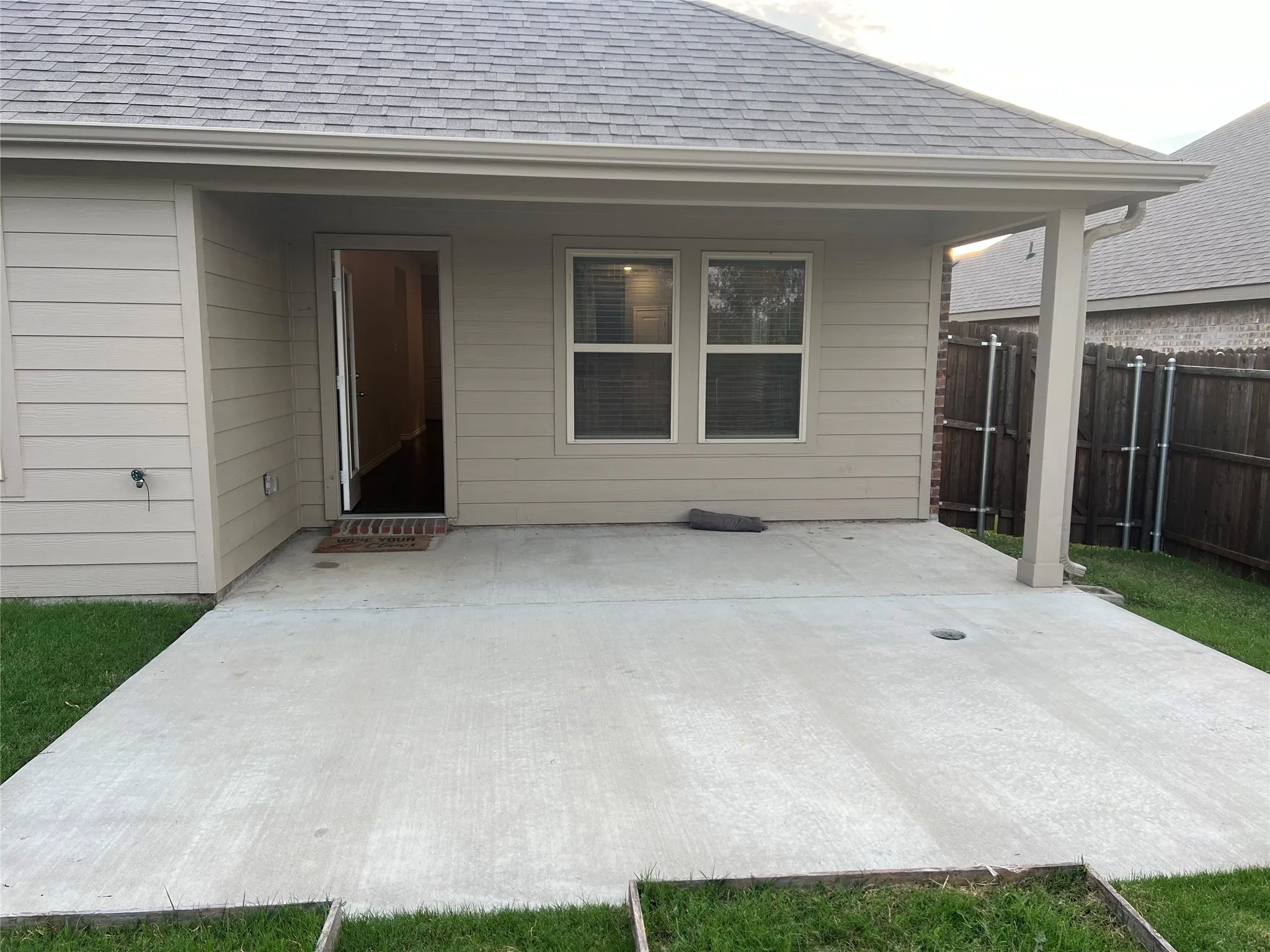 Covered and Extended Patio
