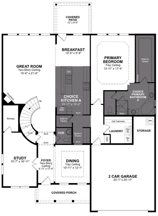 Beazer Homes Enclave at Legacy Hills Madison Floorplan.
