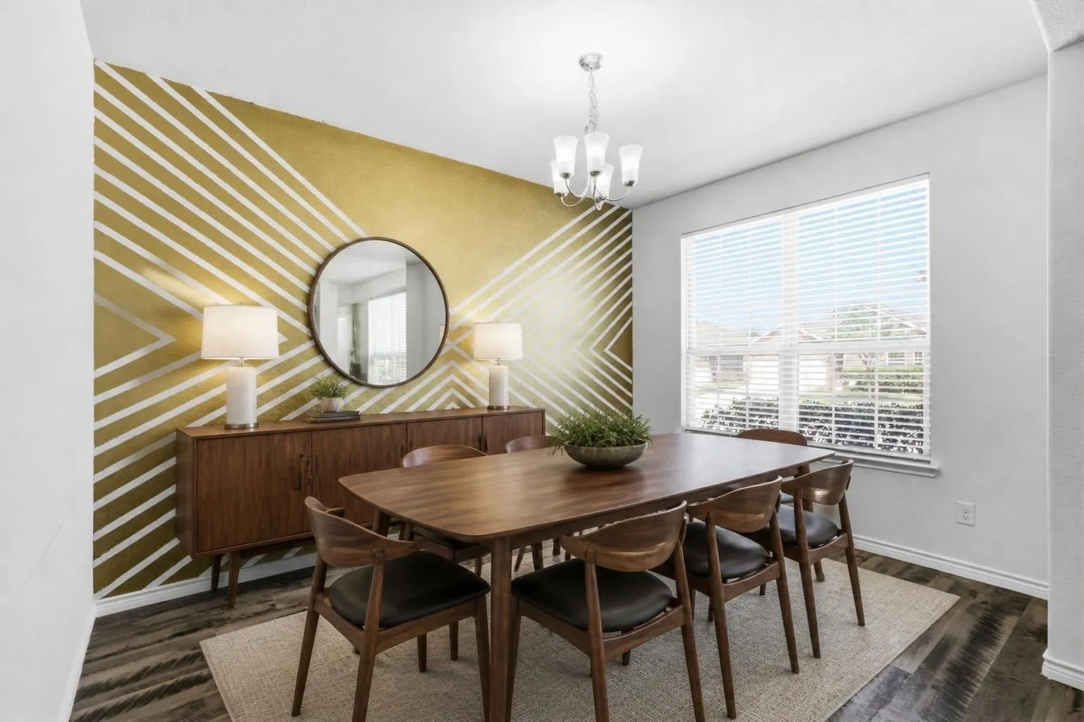Formal Dining Room- Virtually Staged photo