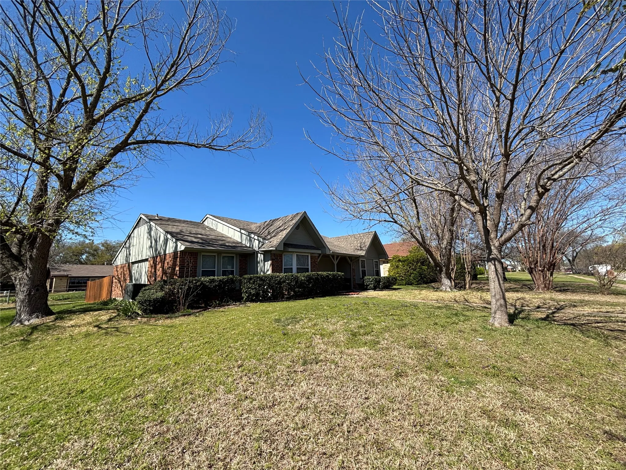 spacious corner lot