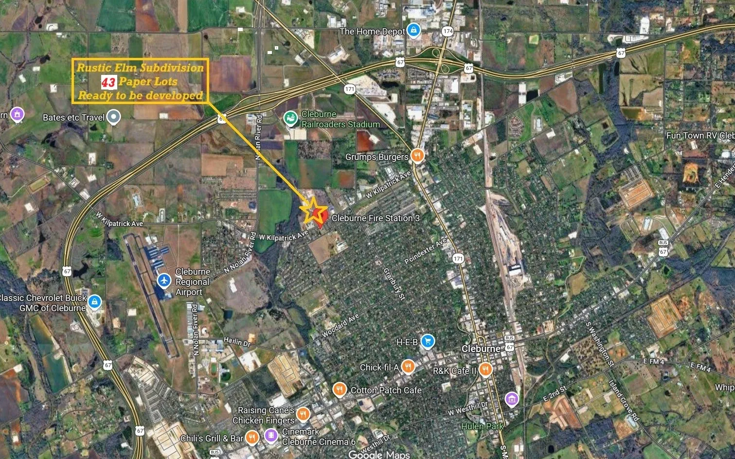 Located minutes away from Hwy 67 and Hwy 171