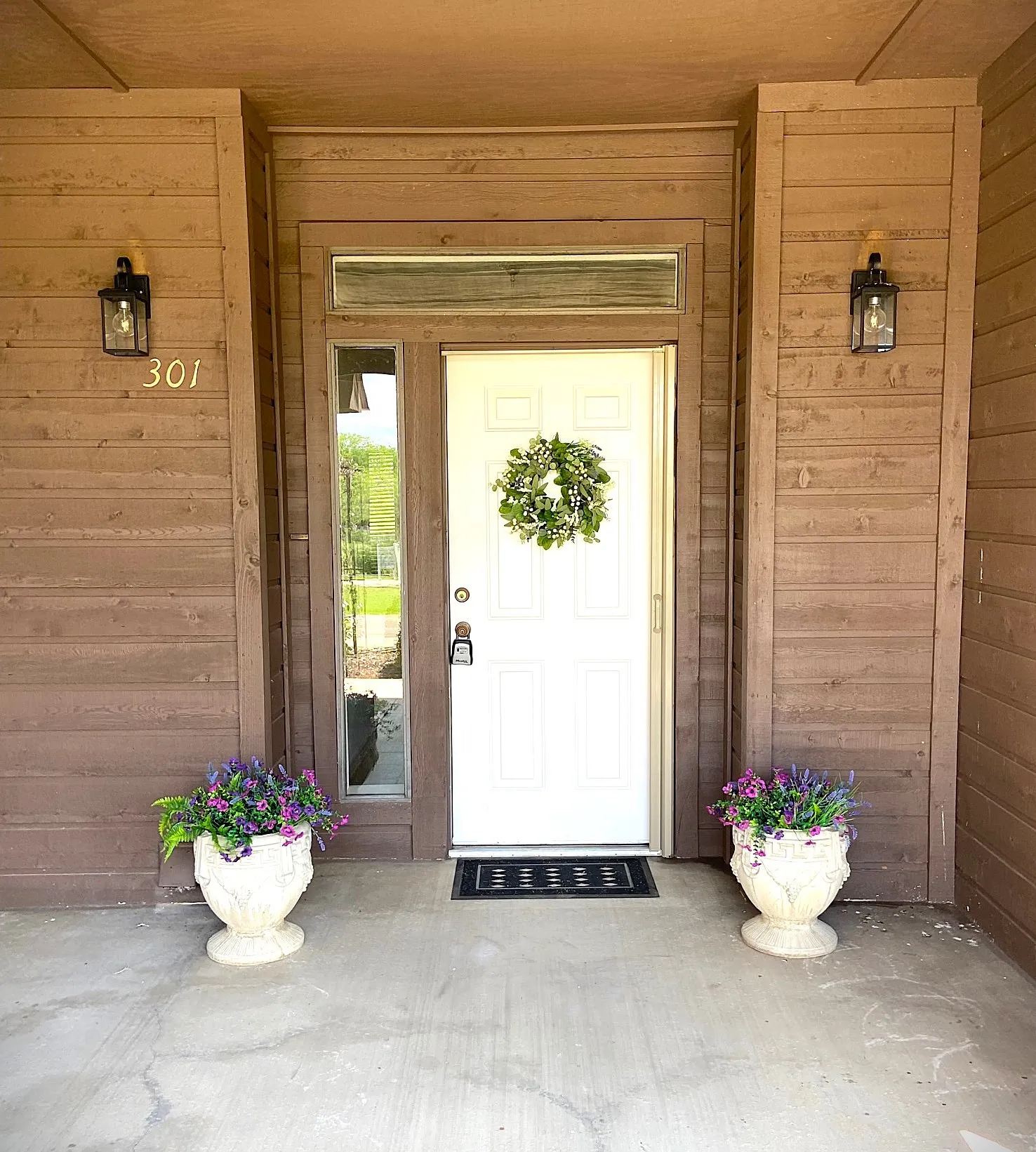 First floor front patio and entry.