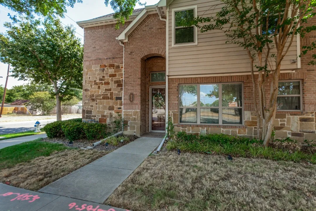 The front door to this beautiful townhome faces to the side of the main street unlike the adjoining neighbors. This makes it more peaceful on days you want to sit outside your front door.
