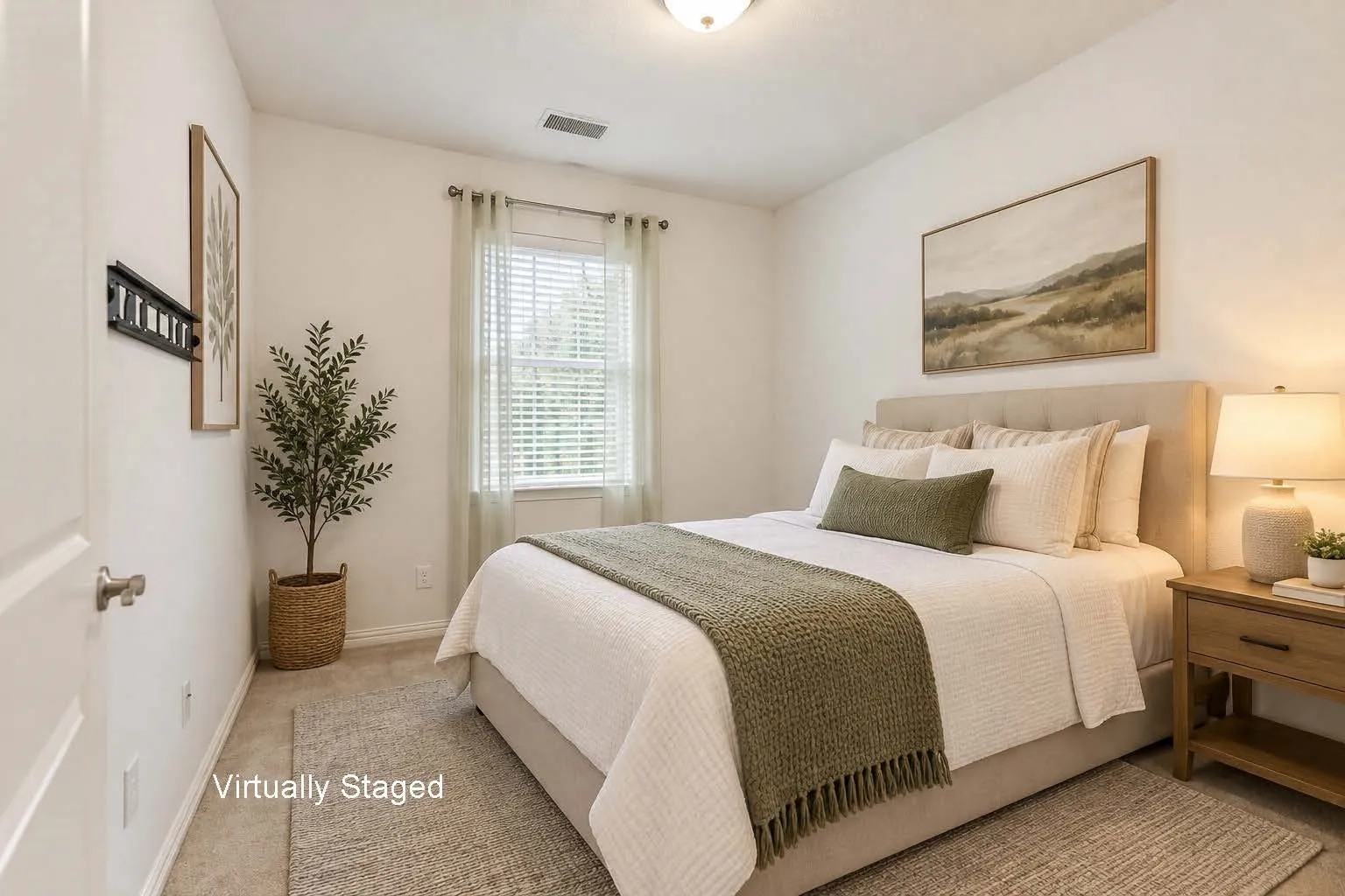 Virtually Staged- The second bedroom can also be used for an office or for other uses.