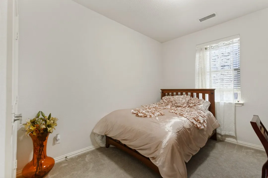 This third bedroom can be used as an office or guest room.