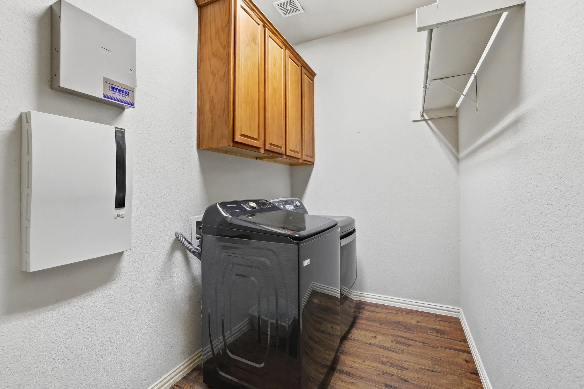 Tankless water heater inside keeps cold weather from being a problem.