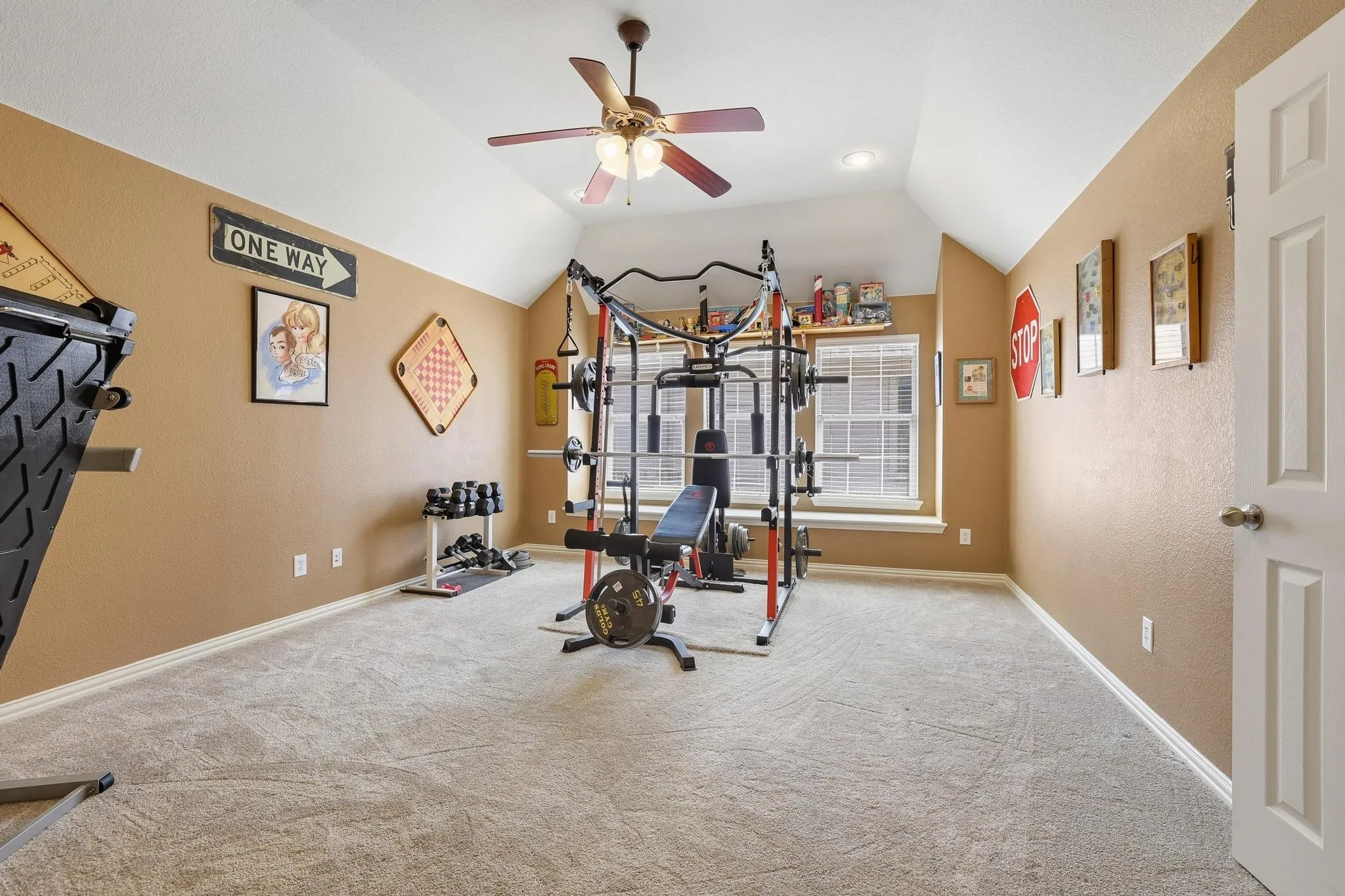 This bonus room gives so many options.