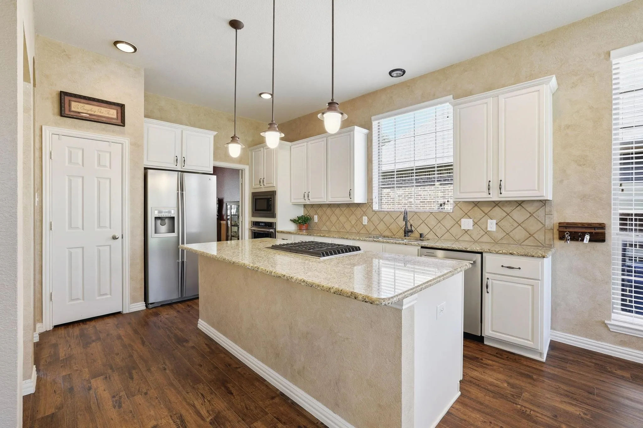 Gas cooktop with plenty of prep space.