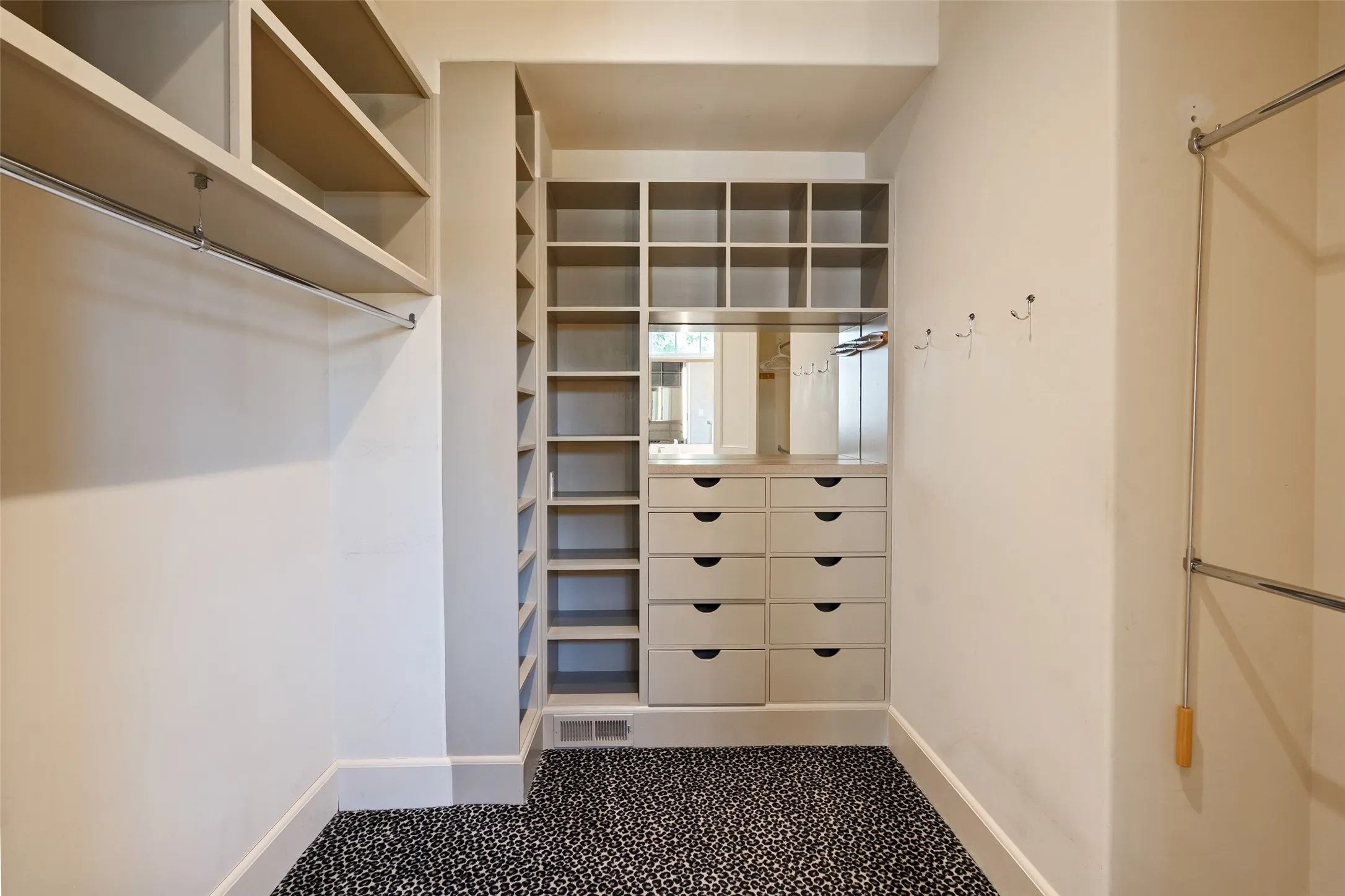 Second closet in primary bathroom