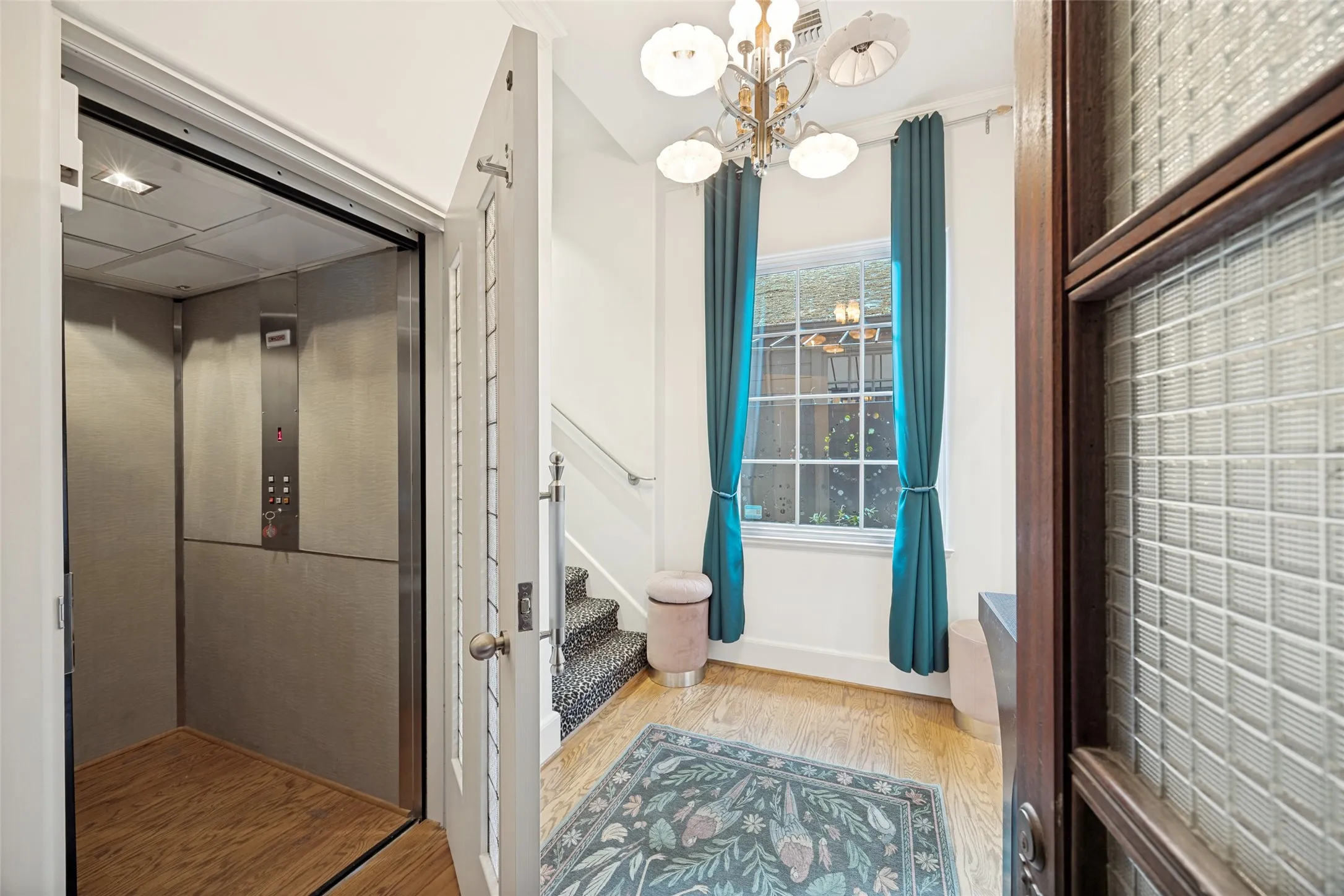 Elevator at entry