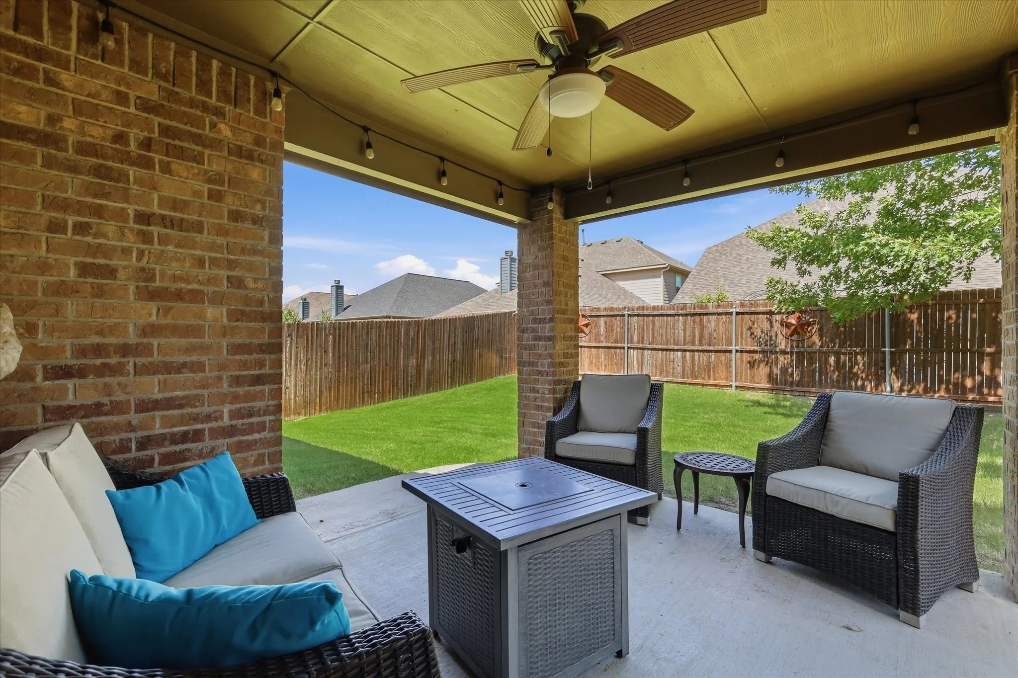 Covered patio