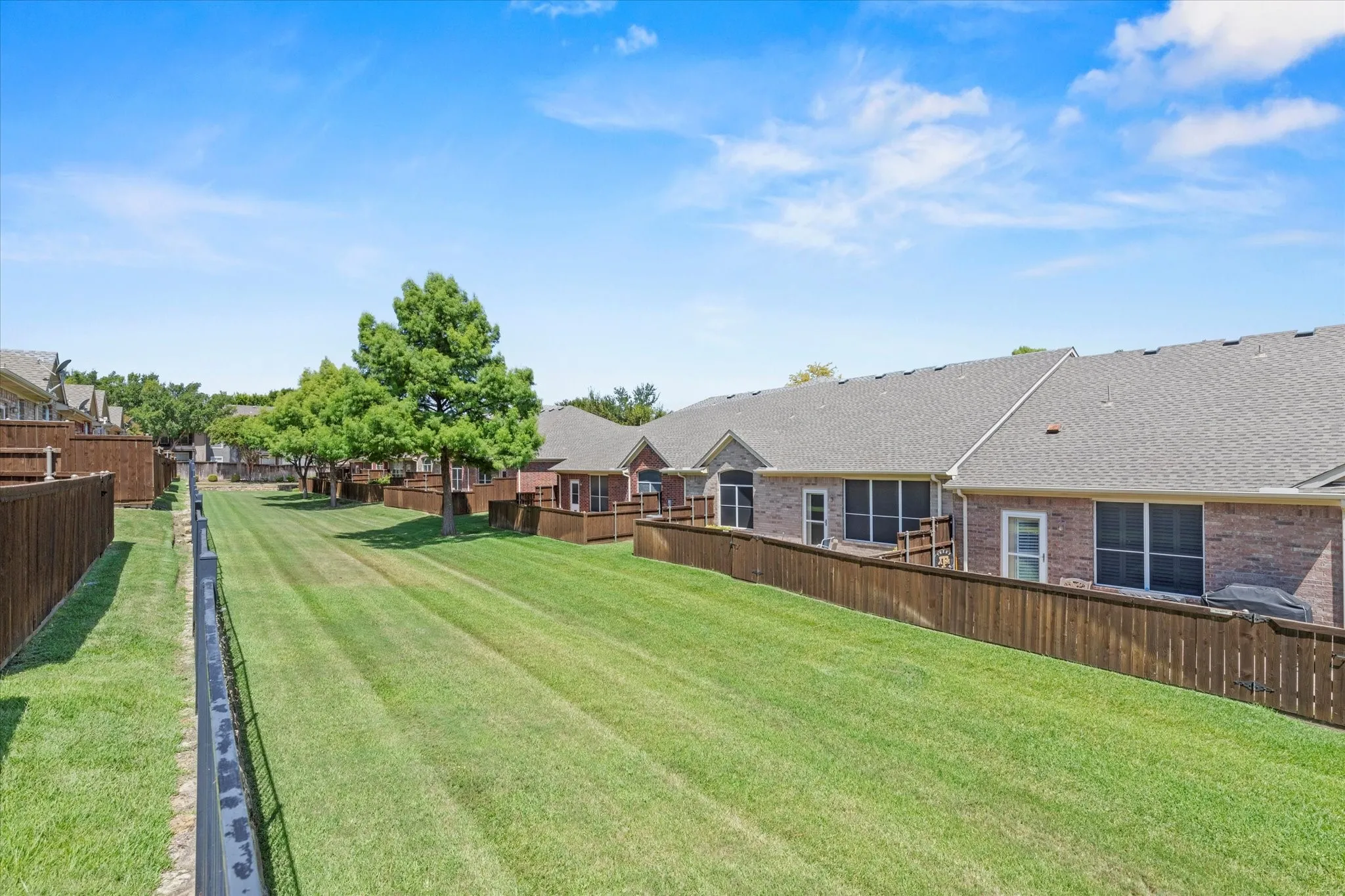 Greenbelt and walking trails in the community
