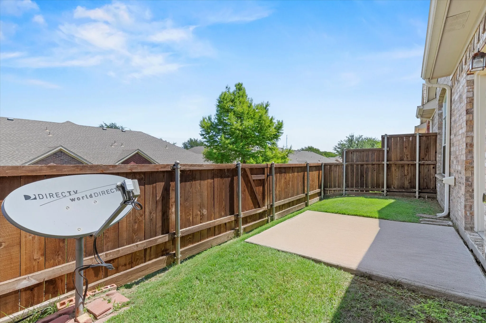 Back yard and patio
