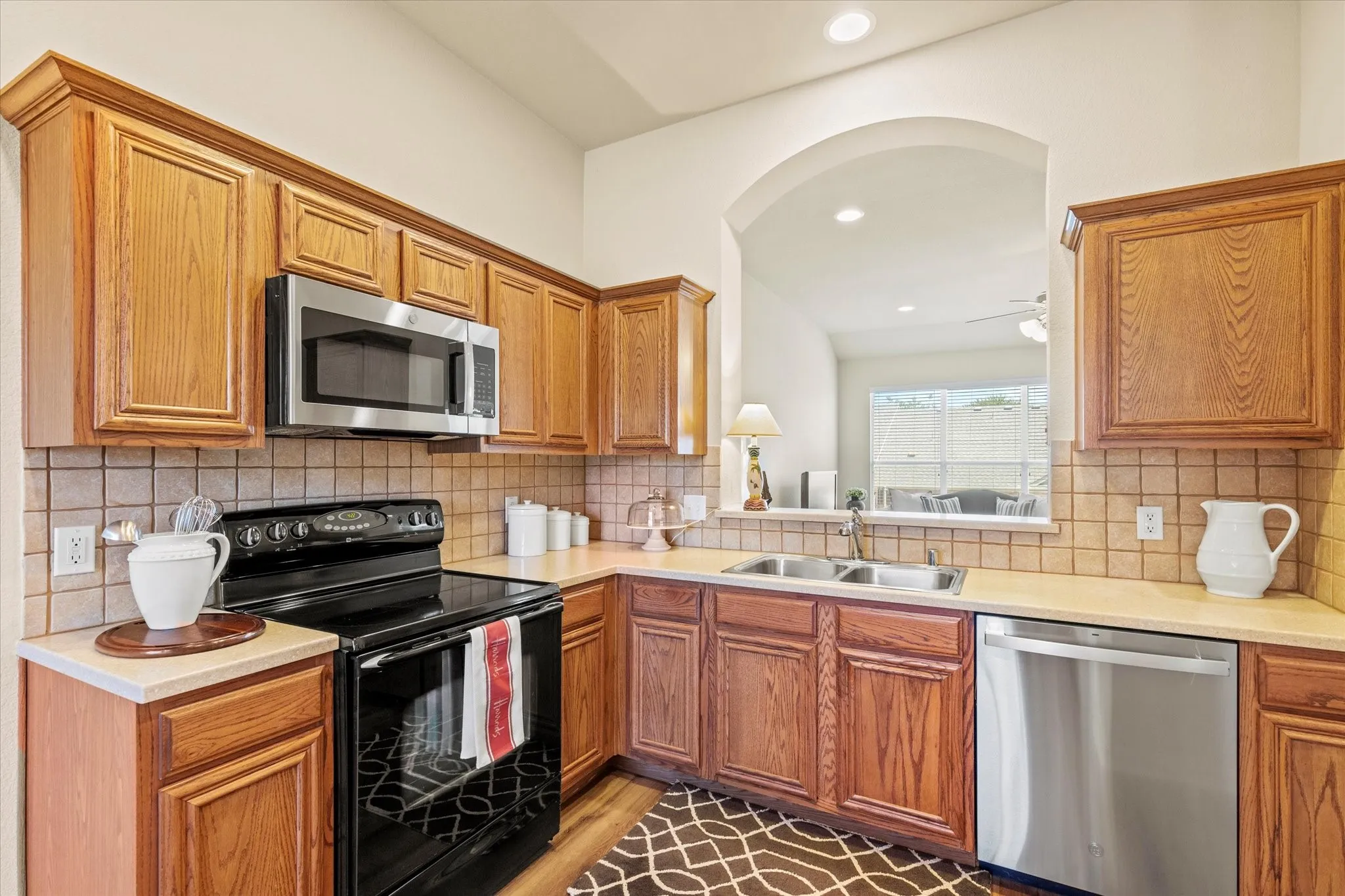 The Kitchen includes a new dishwasher and microwave