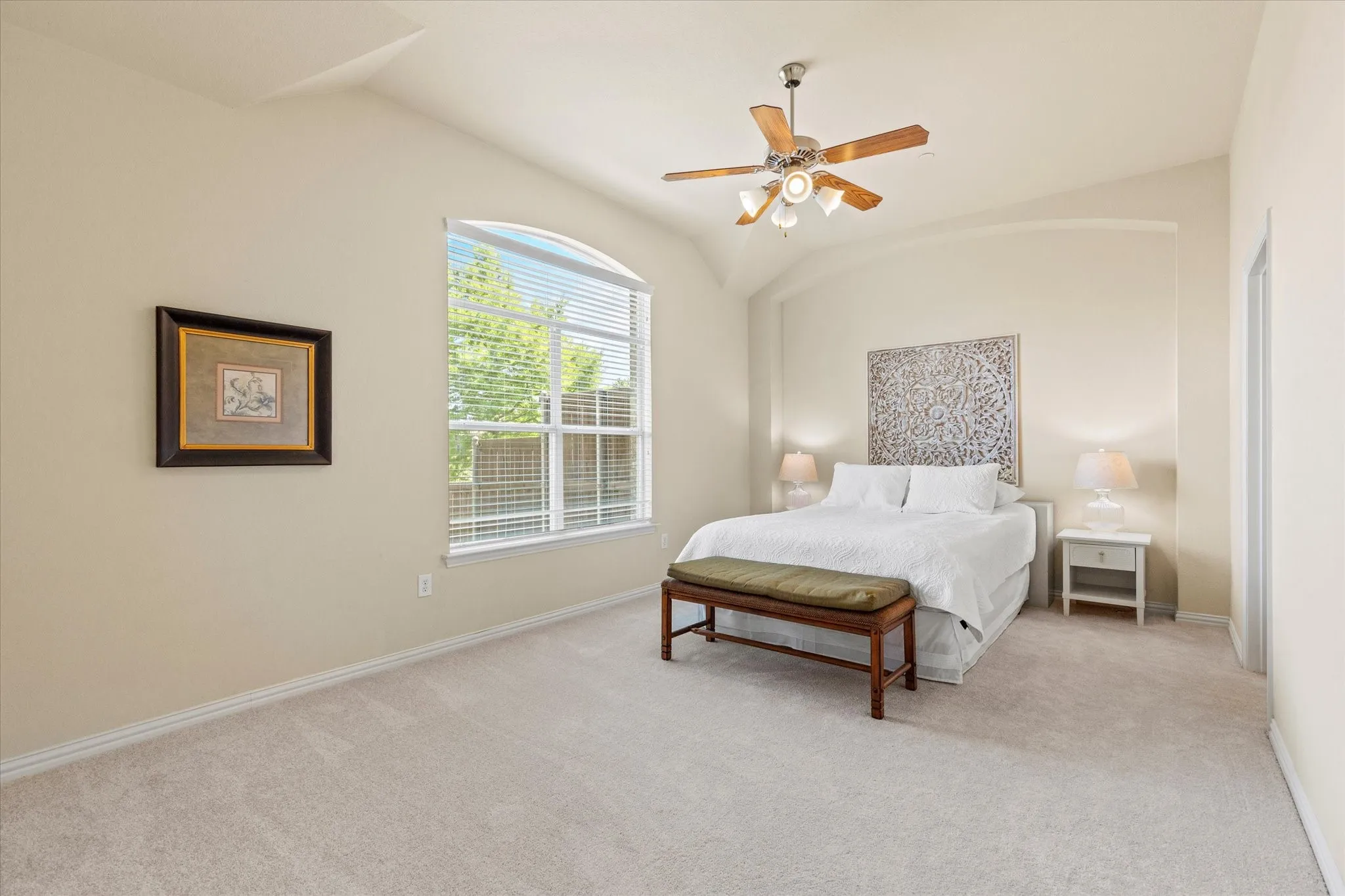 The Primary Bedroom has new carpet and is nicely sized.
