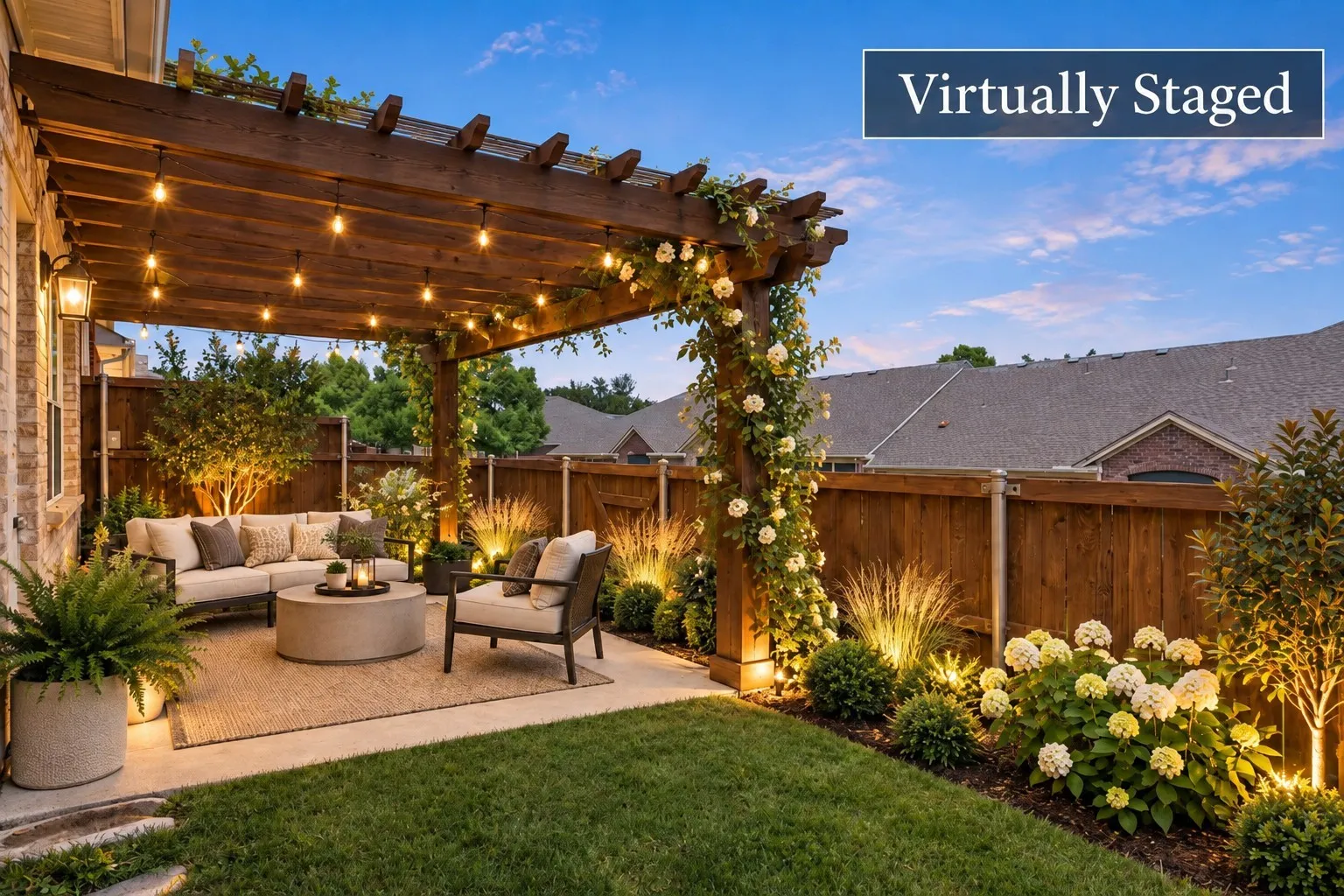 AI created Virtual image of what this back yard could be - Imagine this!