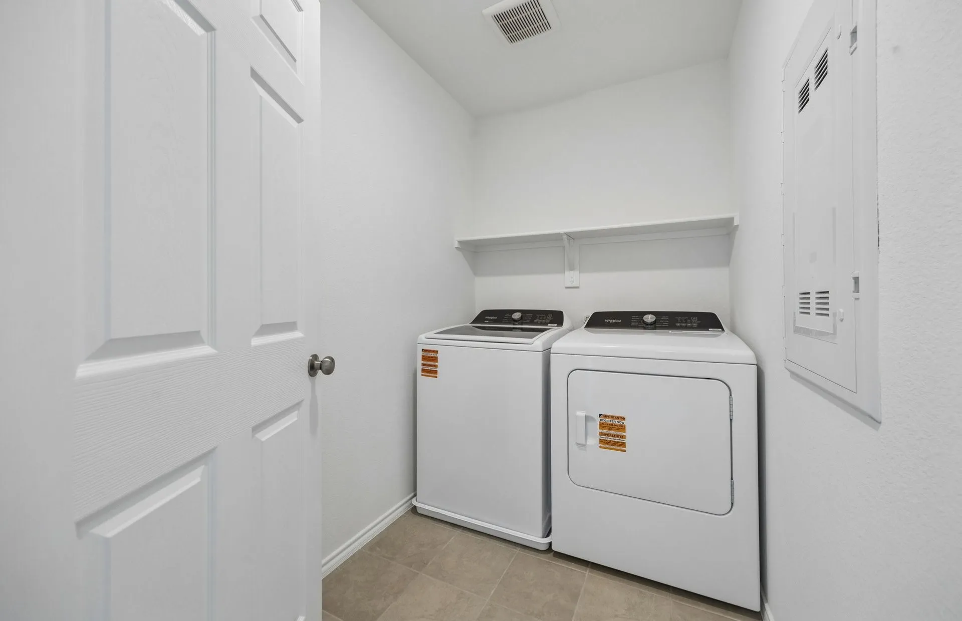 *Floorplan representation, not actual home - Laundry room
