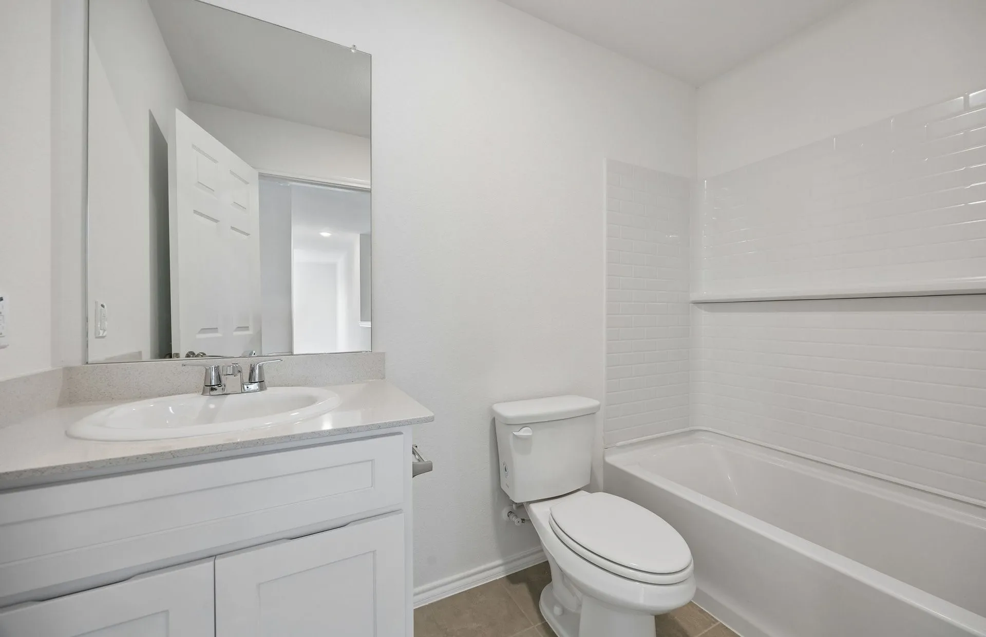 *Floorplan representation, not actual home - Spacious secondary bathroom