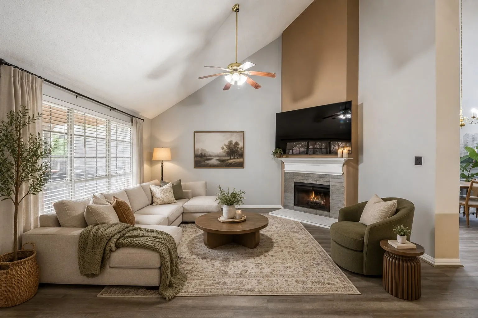 Living Room - virtually staged