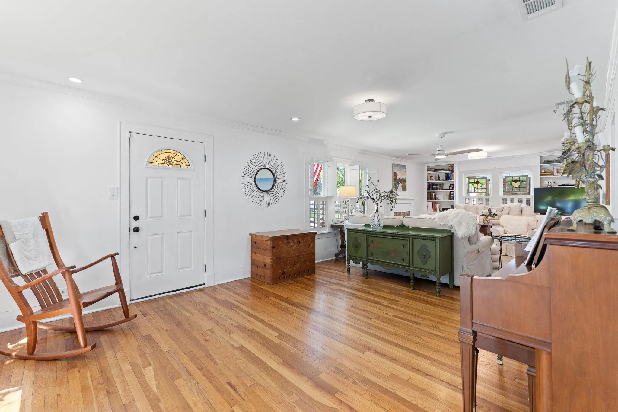 When you enter the front door, you are in a large space with lots of natural light!