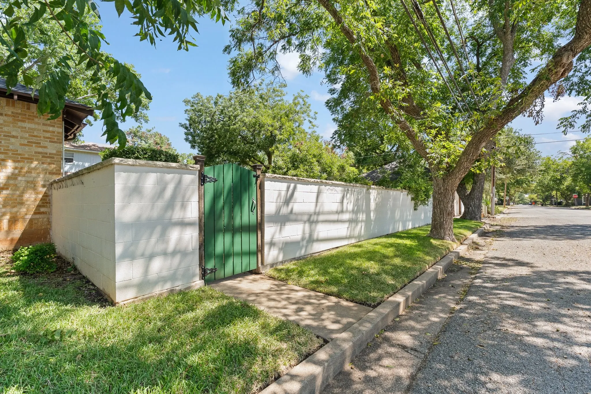 Check out this cute green gate!