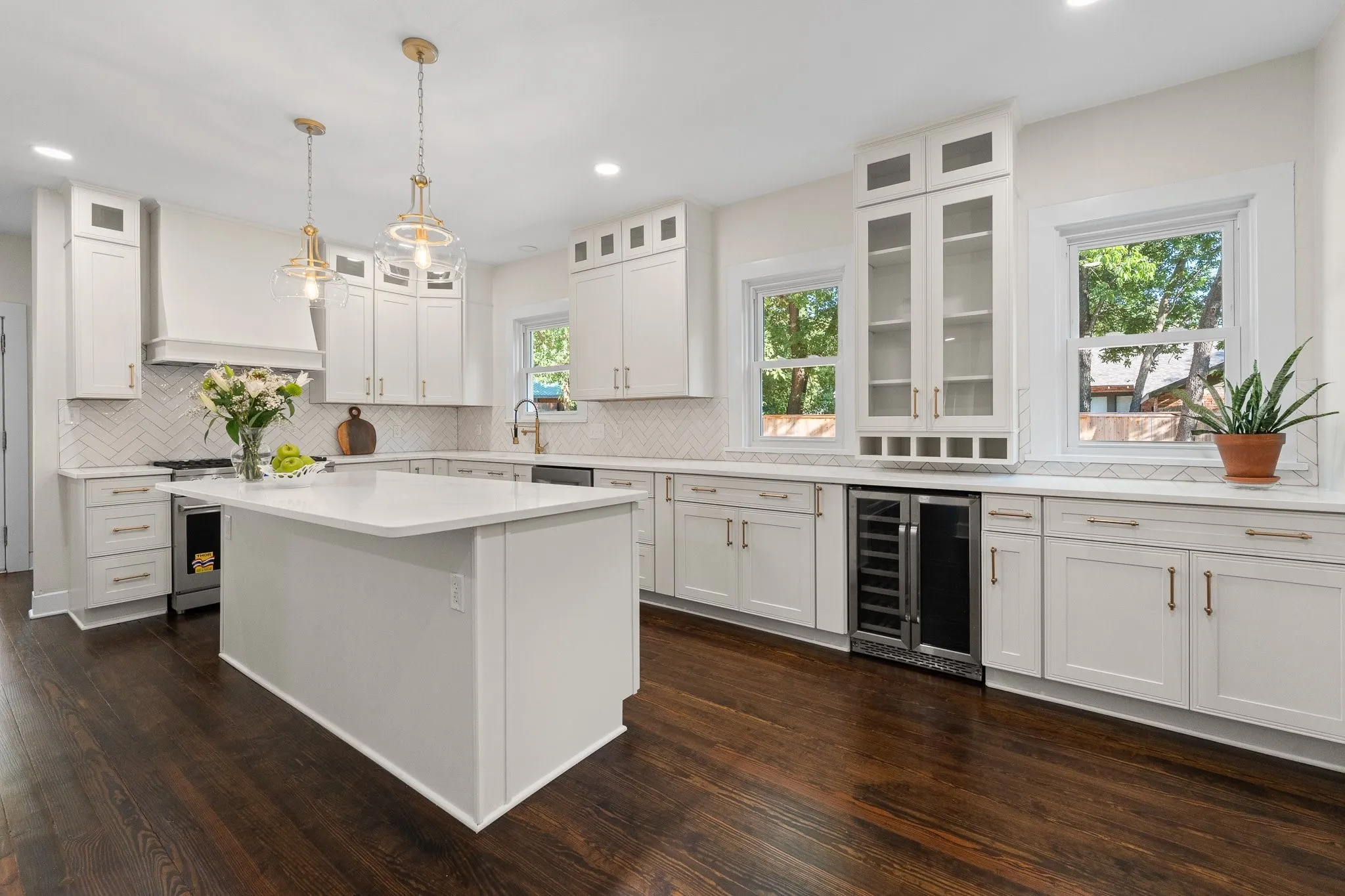 Totally remodeled kitchen. Everything is new but the refinished oak hardwood floors!
