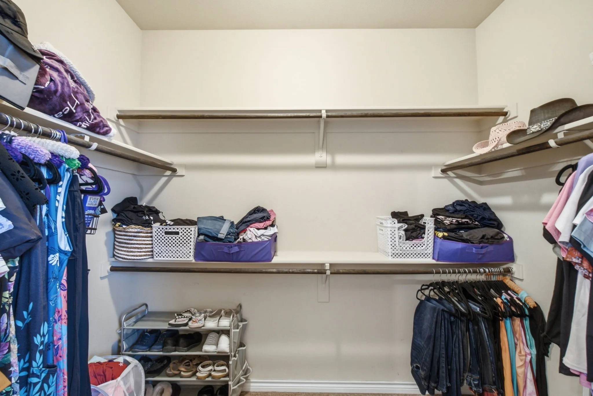 SO MUCH STORAGE IN THE MAIN BEDROOM CLOSET