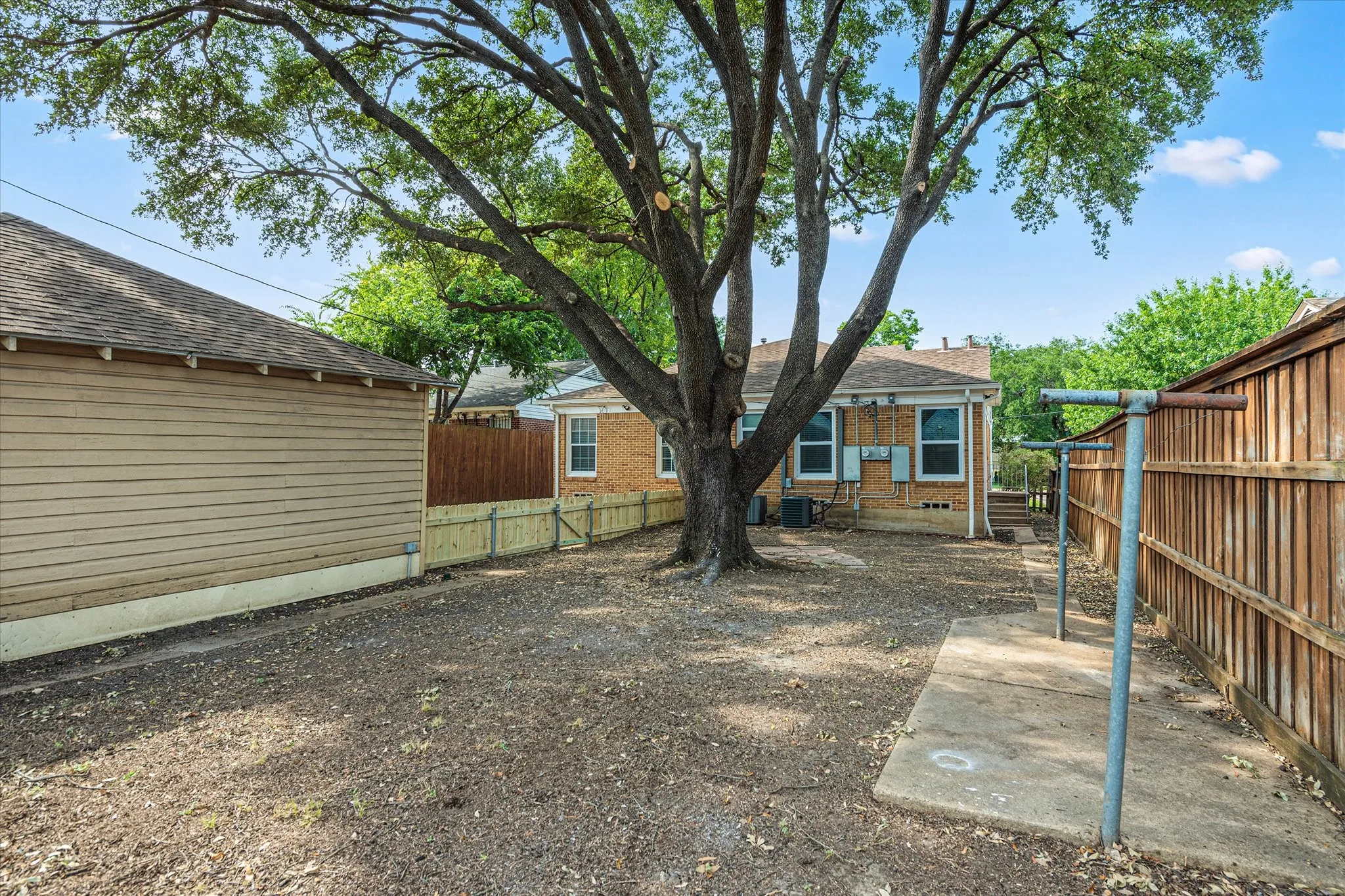 Second View Of The BackYard- This One Beside The Garage (Storage Only.)