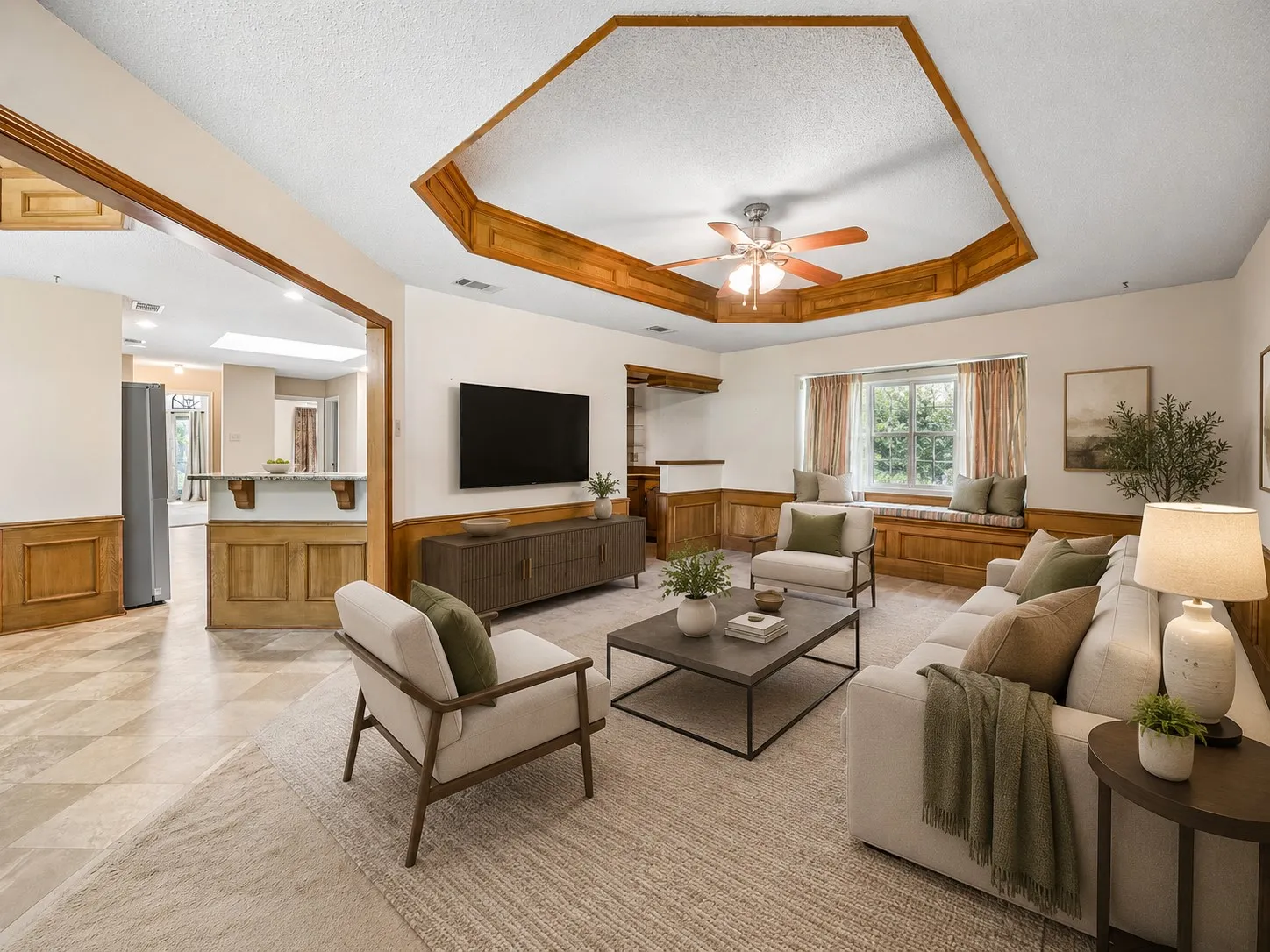 Family Room - virtually staged