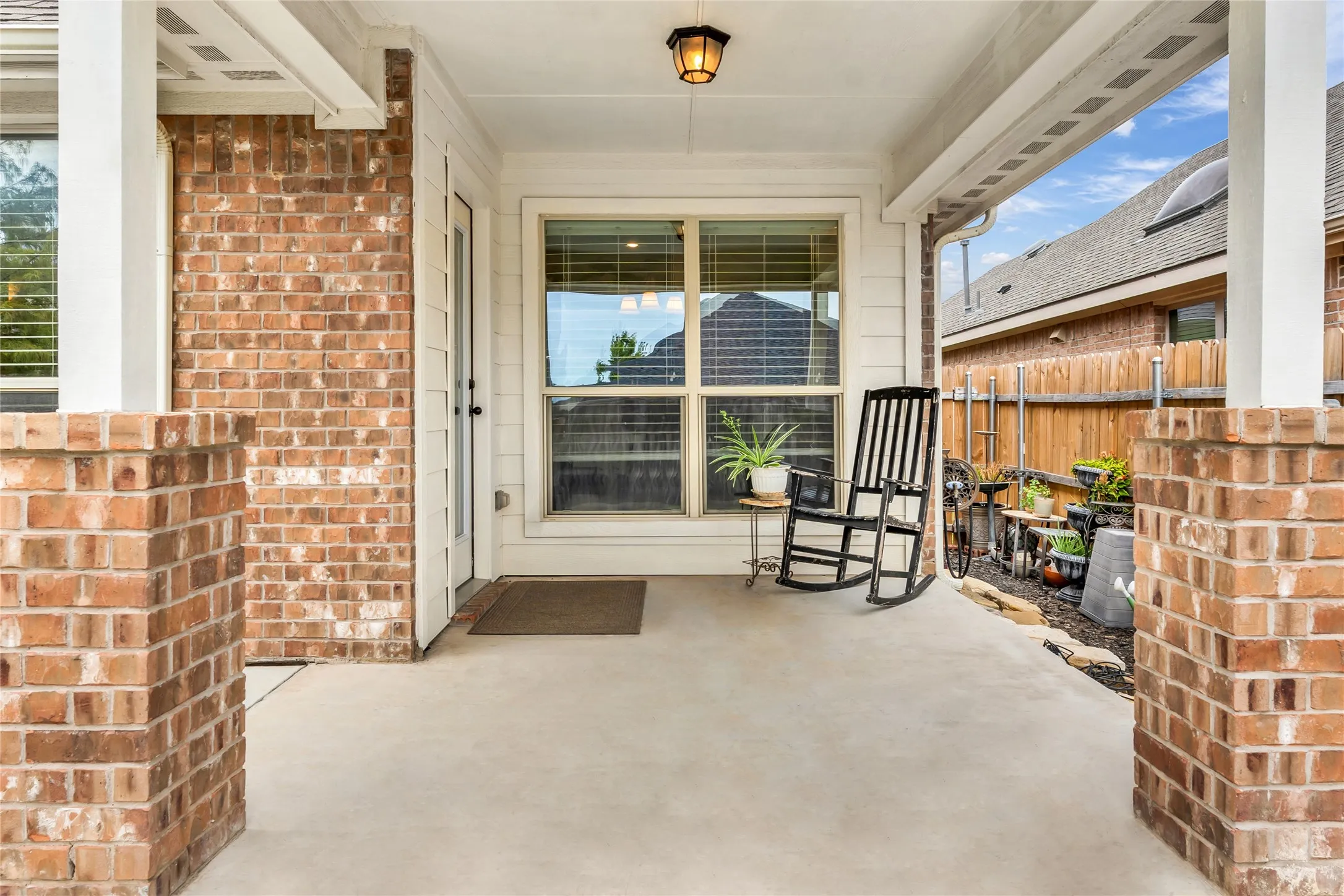 Covered patio
