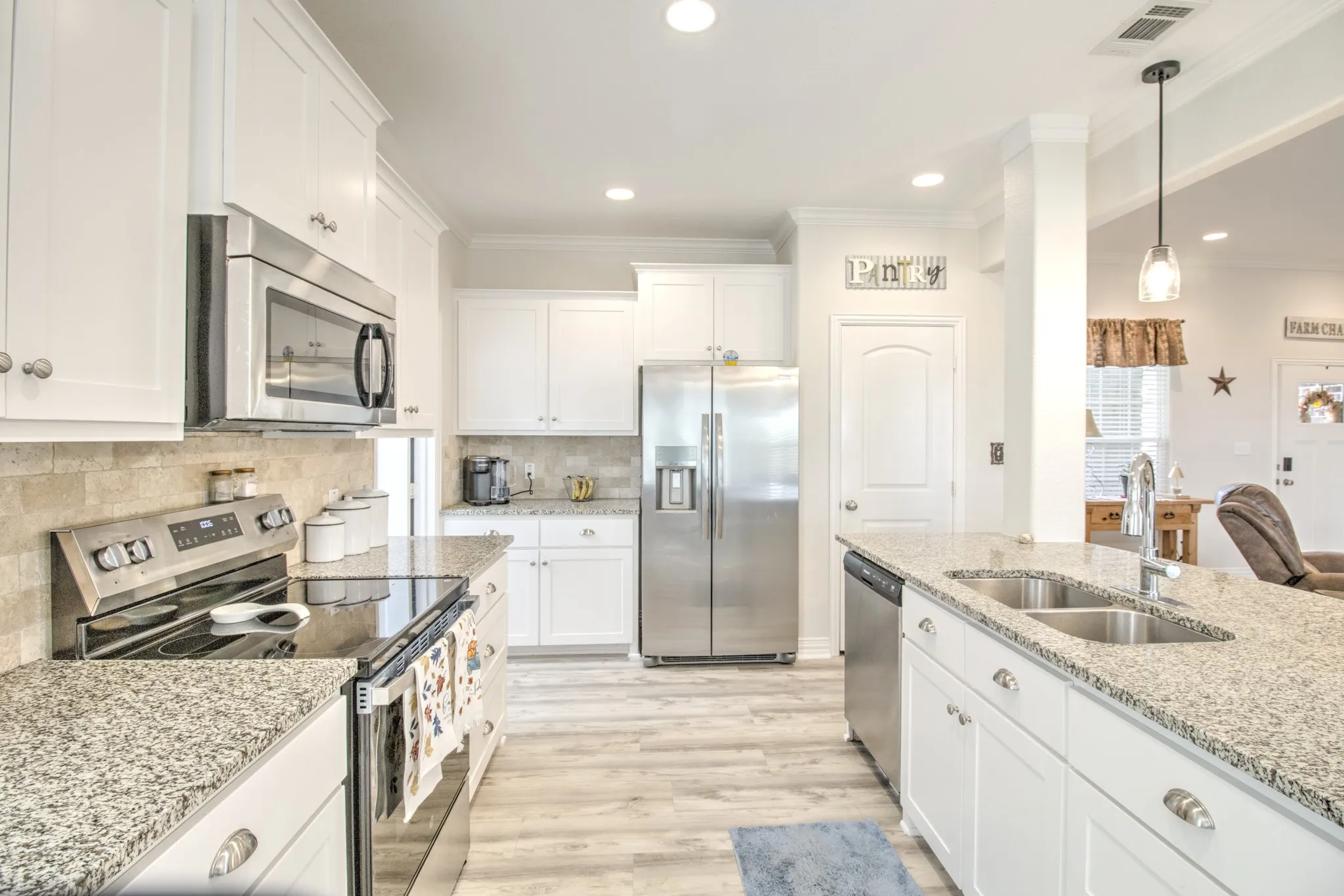 large kitchen view