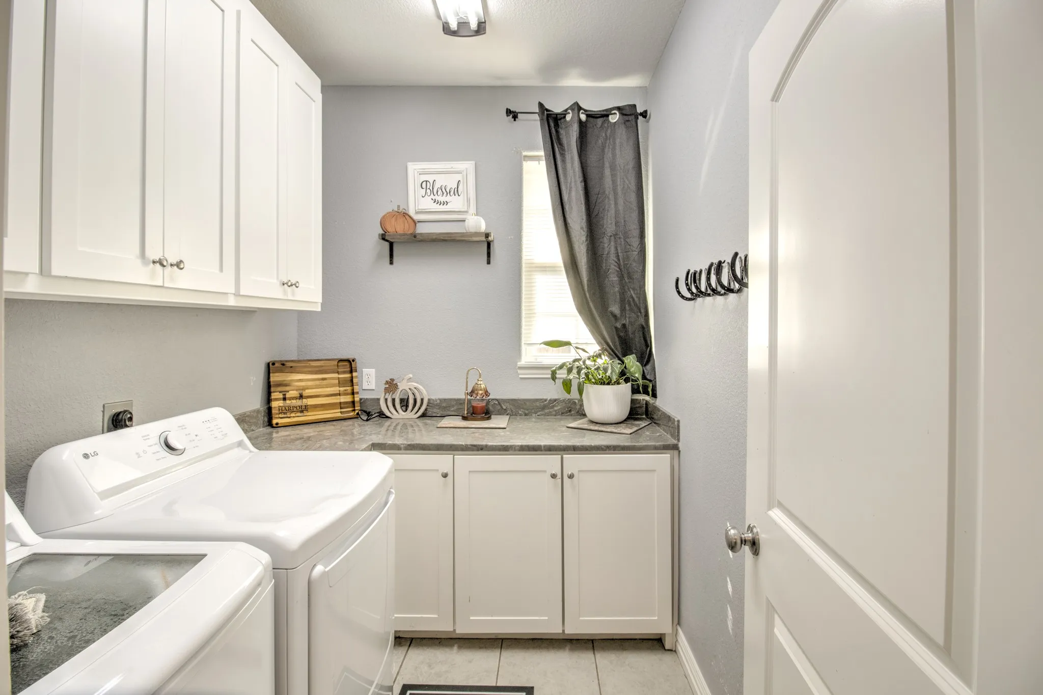 spacious laundry room